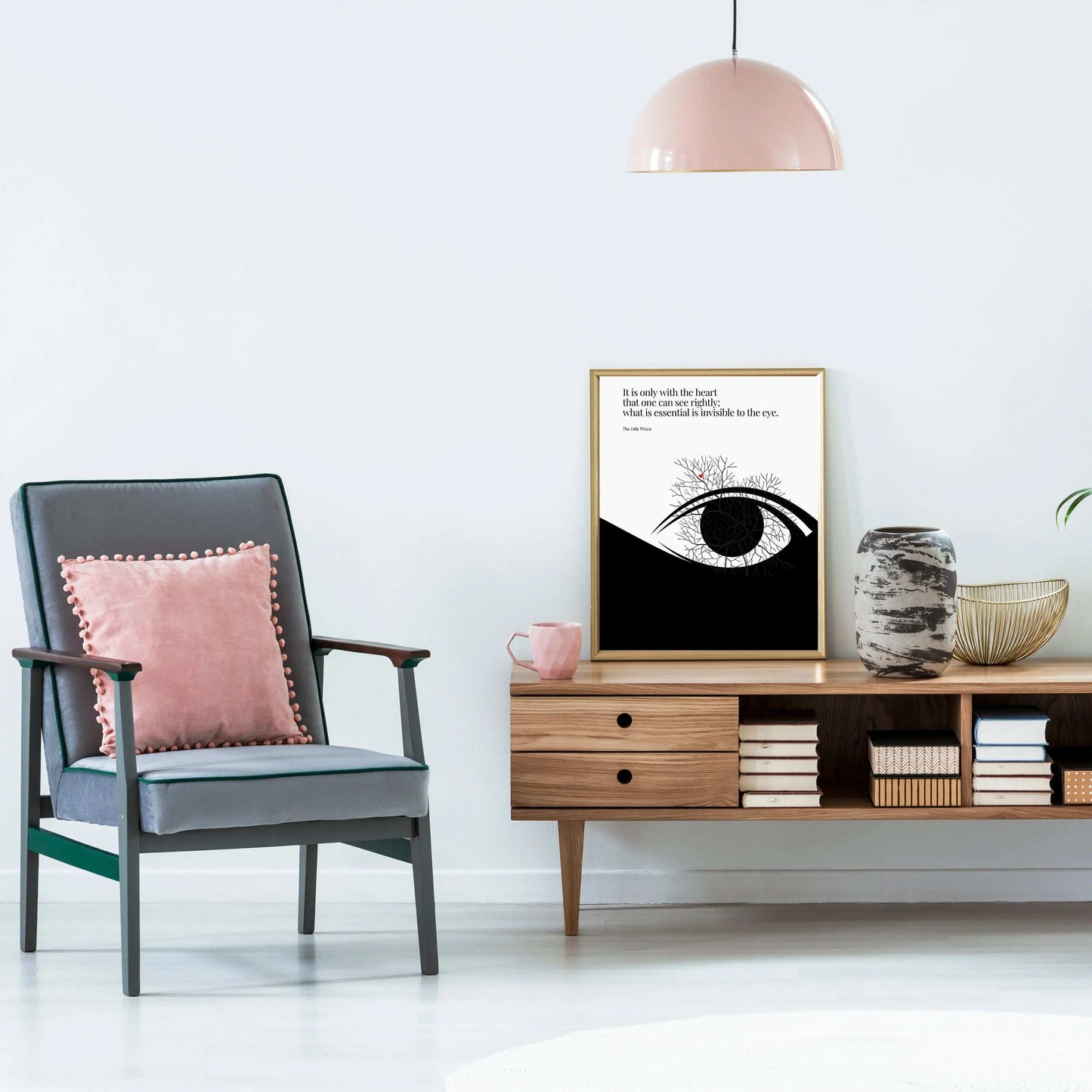 Antoine de Saint-Exupéry Print - The Little Prince Minimalist Poster  Print Material INK & FRAME STUDIO