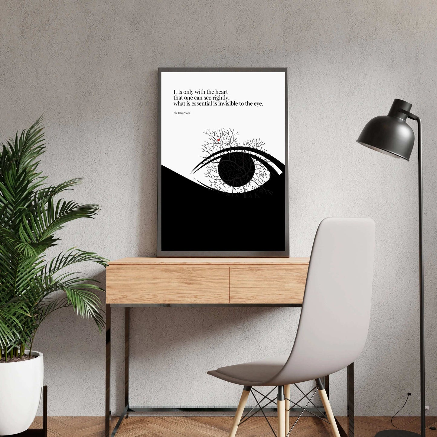 Antoine de Saint-Exupéry Print - The Little Prince Minimalist Poster  Print Material INK & FRAME STUDIO