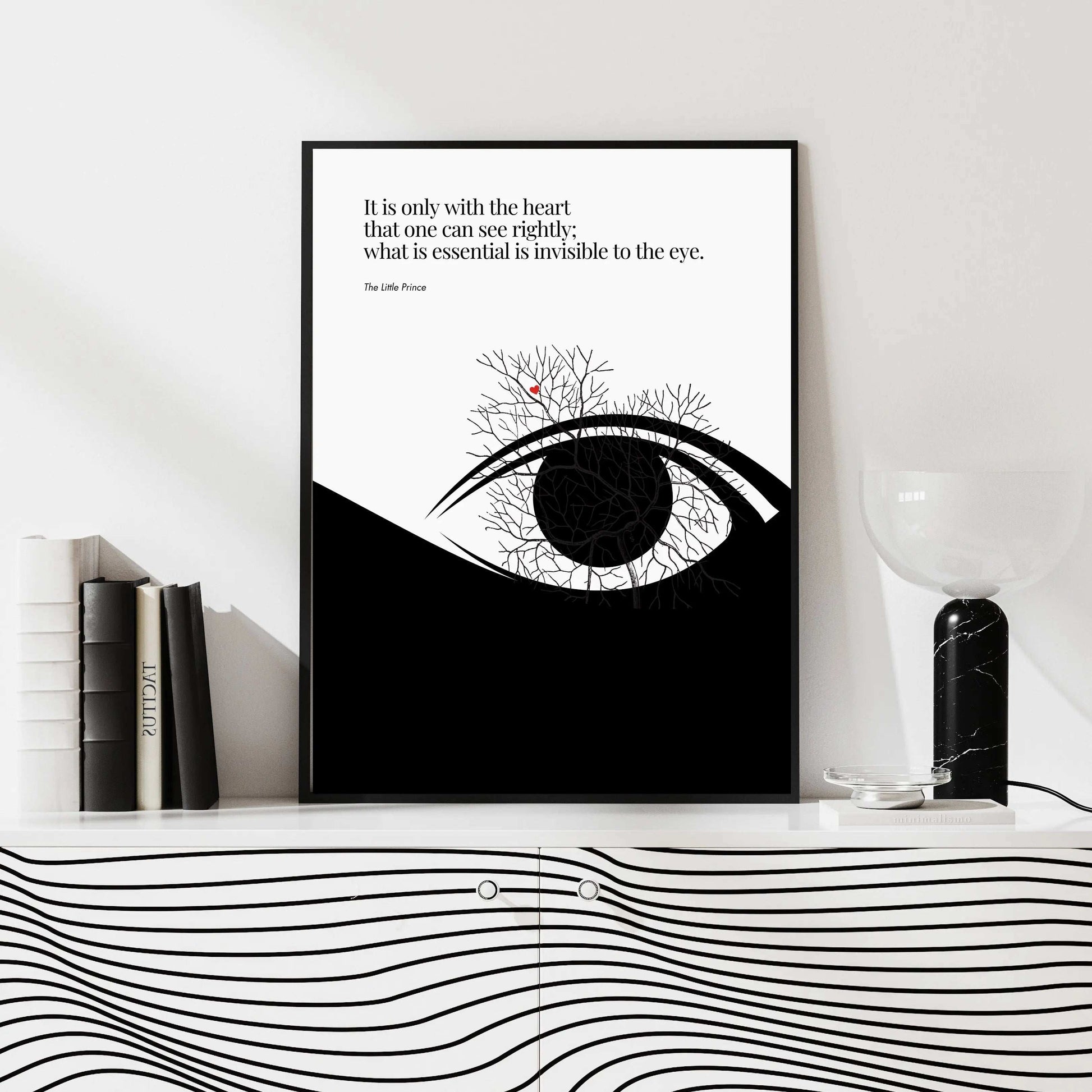 Antoine de Saint-Exupéry Print - The Little Prince Minimalist Poster  Print Material INK & FRAME STUDIO