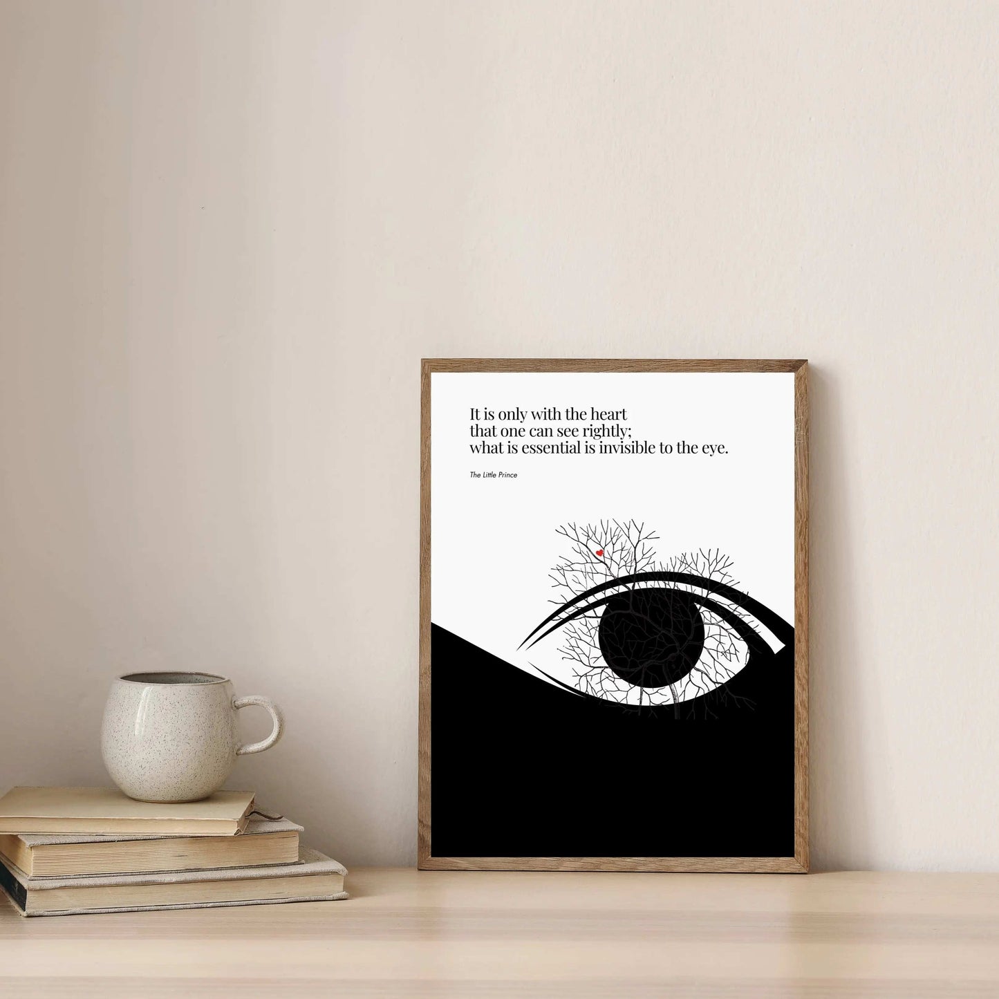 Antoine de Saint-Exupéry Print - The Little Prince Minimalist Poster  Print Material INK & FRAME STUDIO