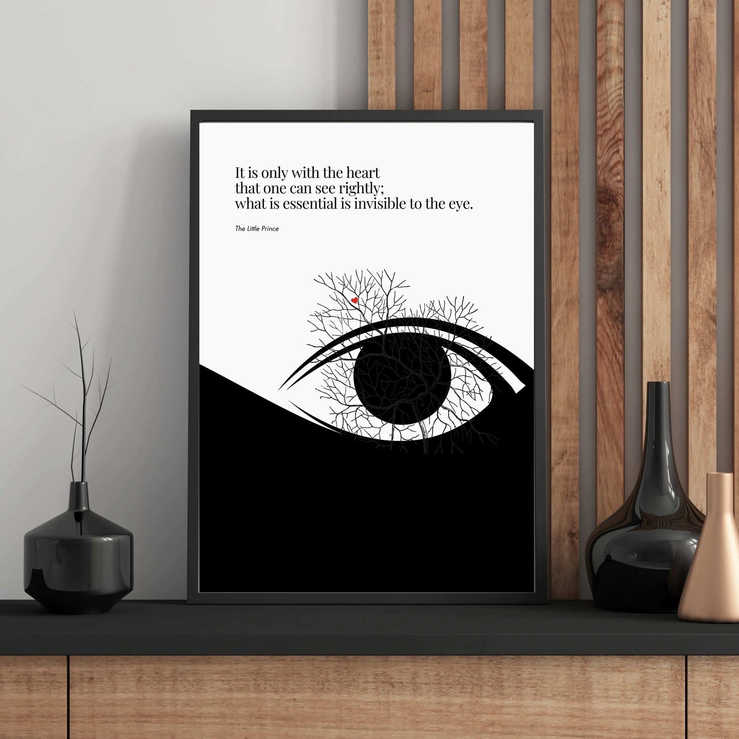 Antoine de Saint-Exupéry Print - The Little Prince Minimalist Poster  Print Material INK & FRAME STUDIO