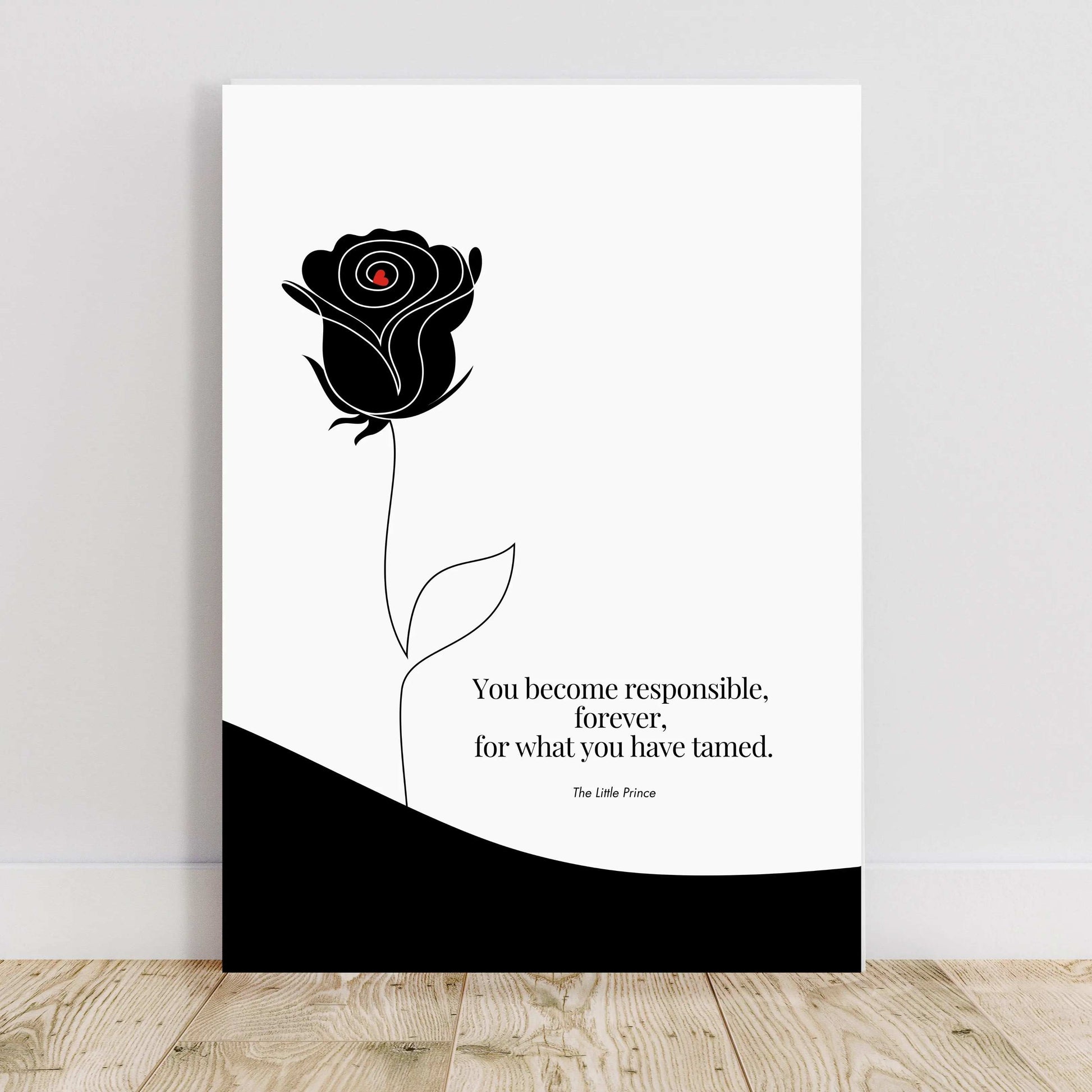 Antoine de Saint-Exupéry Quote Print - The Little Prince Minimalist Poster  Print Material INK & FRAME STUDIO