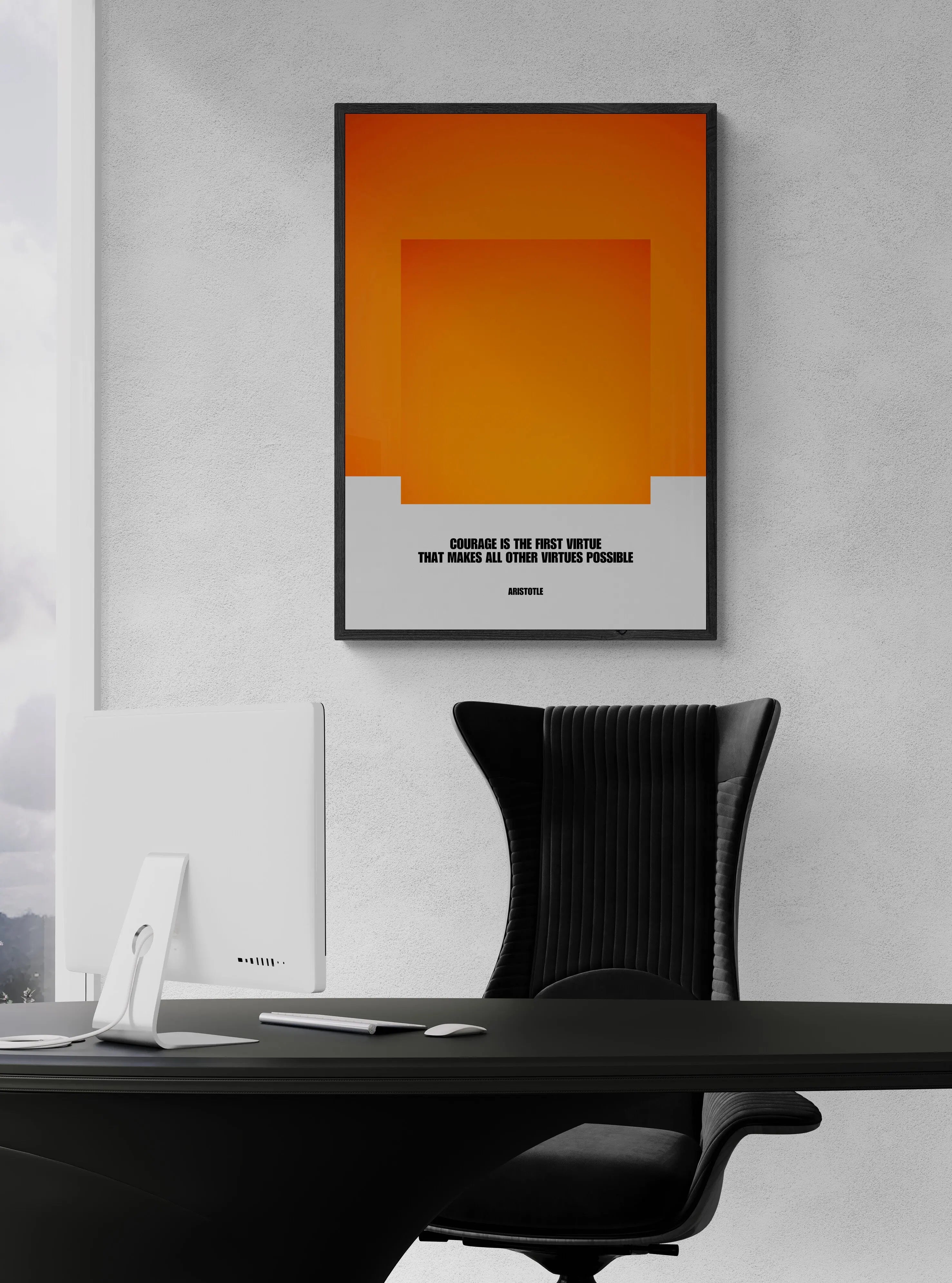 Aristotle Quote Poster- Philosophy Motivational Life  Print Material INK & FRAME STUDIO