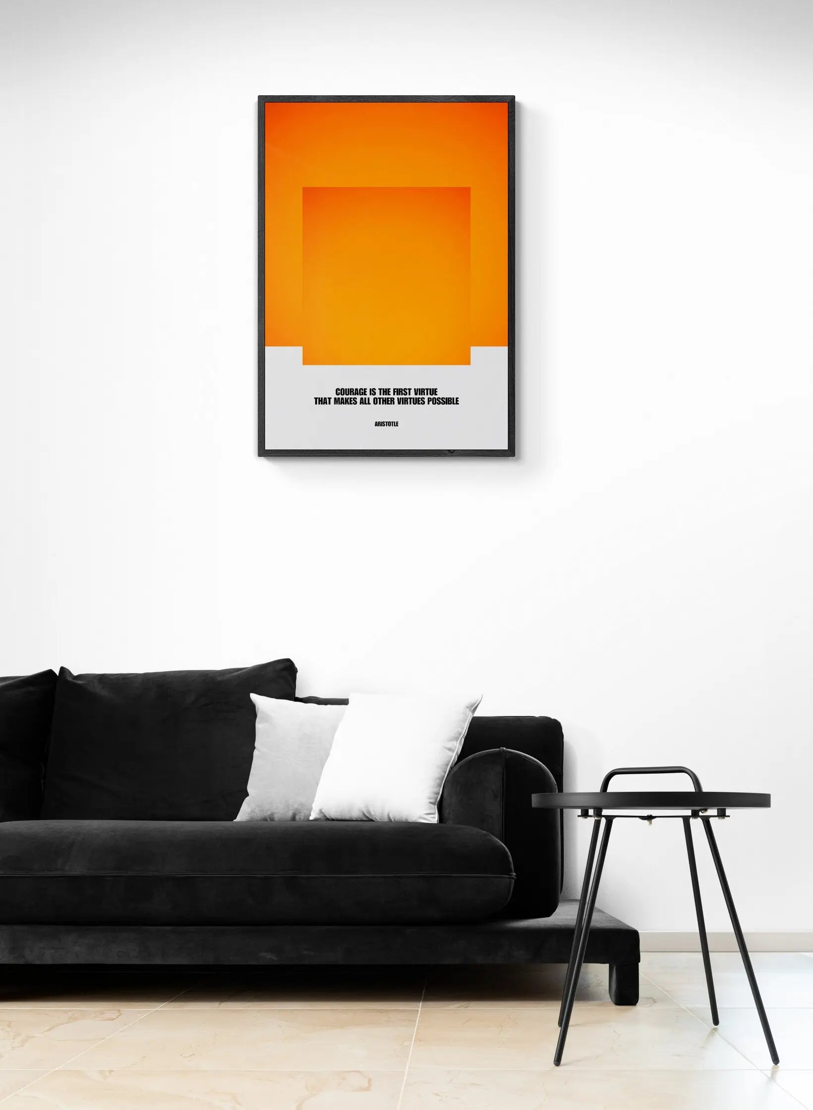 Aristotle Quote Poster- Philosophy Motivational Life  Print Material INK & FRAME STUDIO