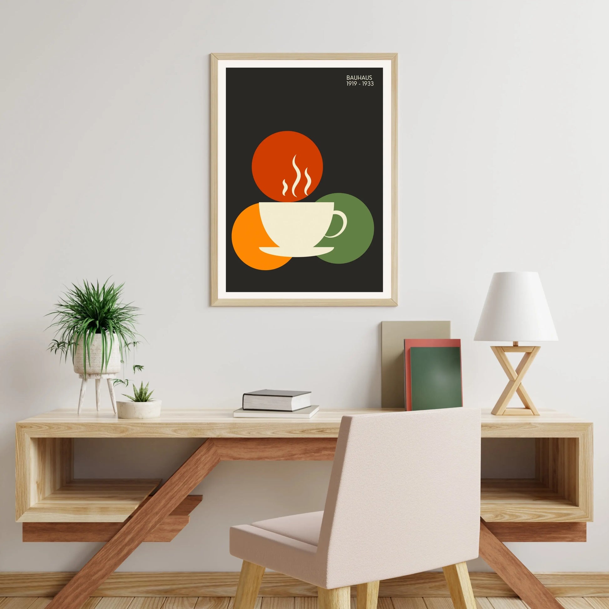 Bauhaus Coffee Cup Poster Wall Art Poster, Bar Decor Print - INK & FRAME STUDIO