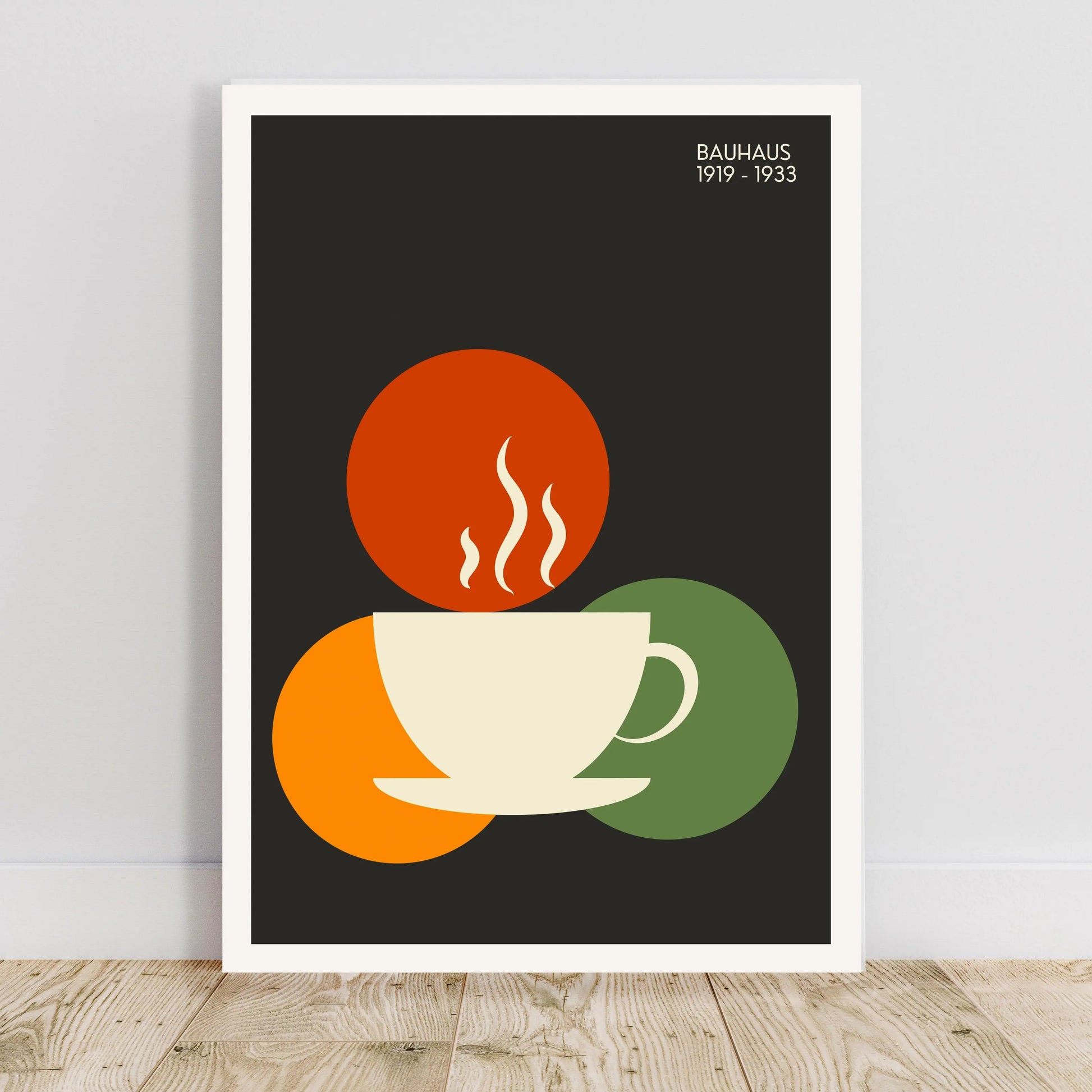 Bauhaus Coffee Cup Poster Wall Art Poster, Bar Decor Print - INK & FRAME STUDIO