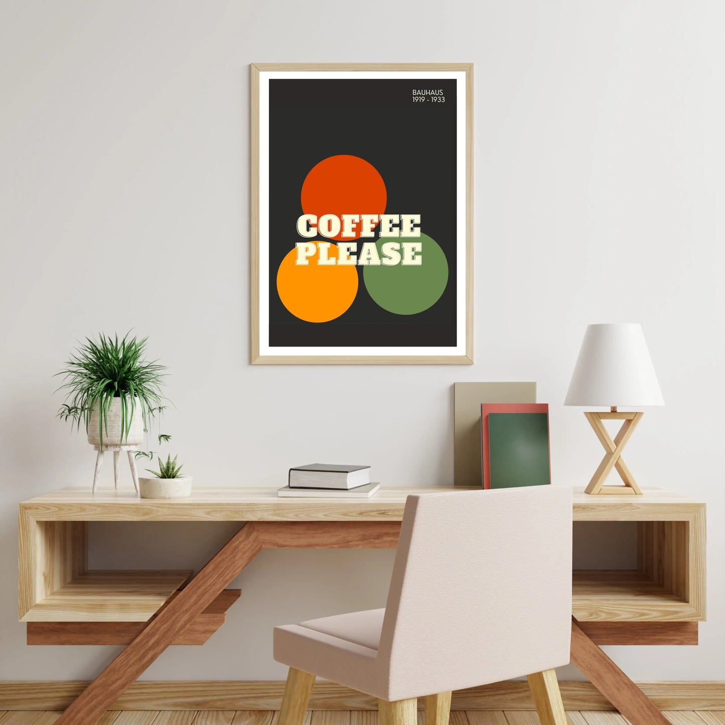 Bauhaus Poster Wall Art Poster, Coffee Please Poster - INK & FRAME STUDIO