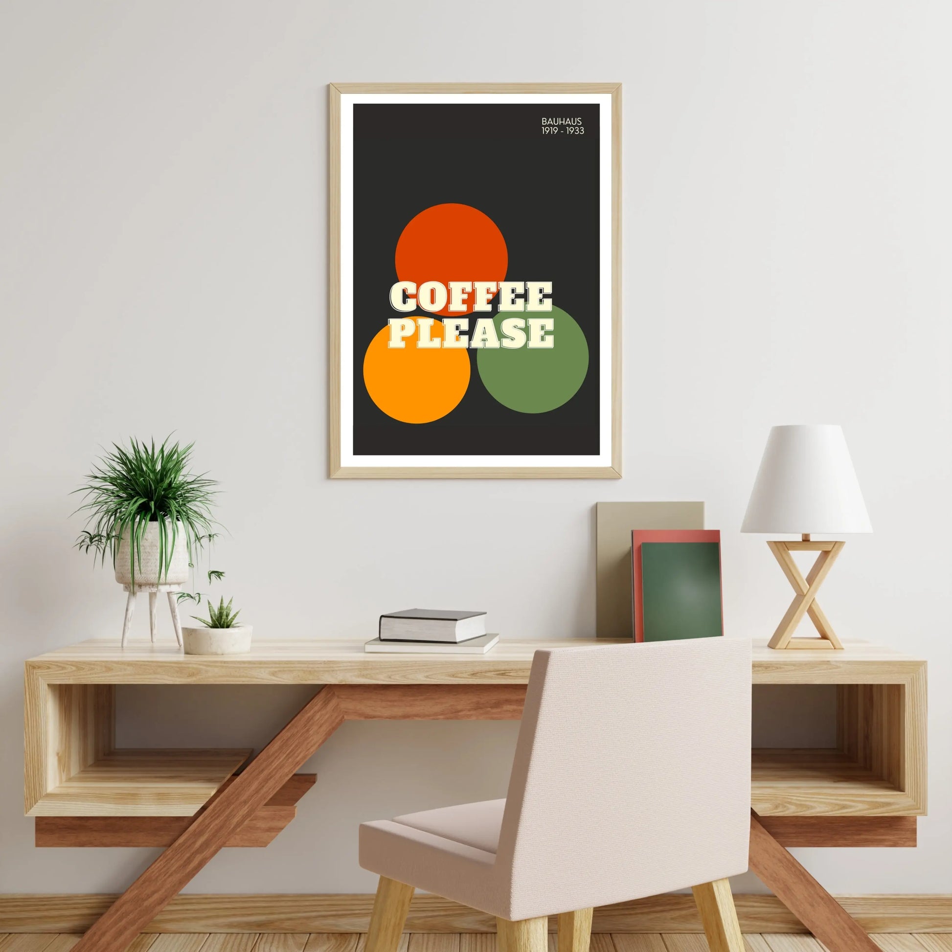 Bauhaus Poster Wall Art Poster, Coffee Please Poster - INK & FRAME STUDIO