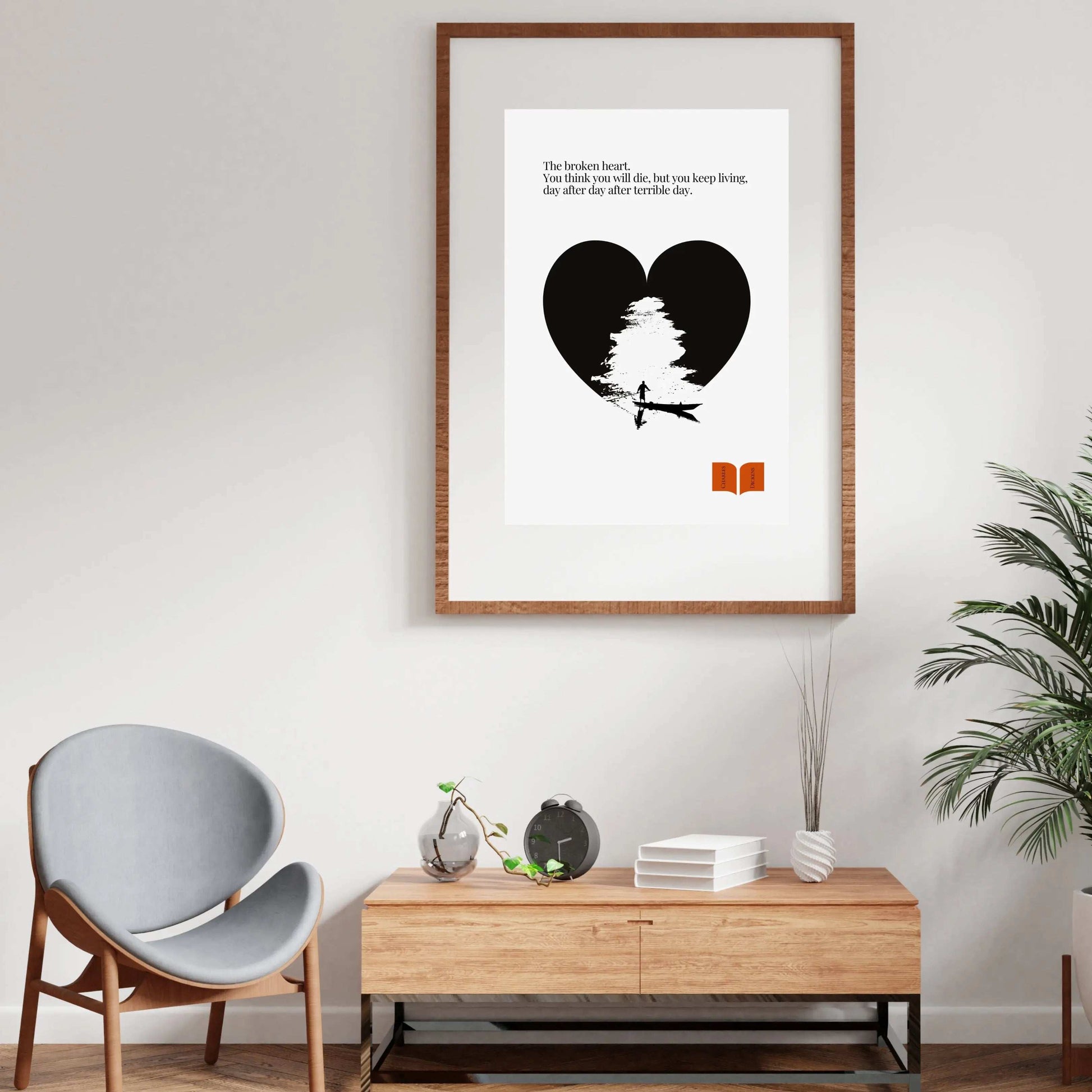 Charles Dickens Quote Print| Minimalist Poster  Print Material INK & FRAME STUDIO