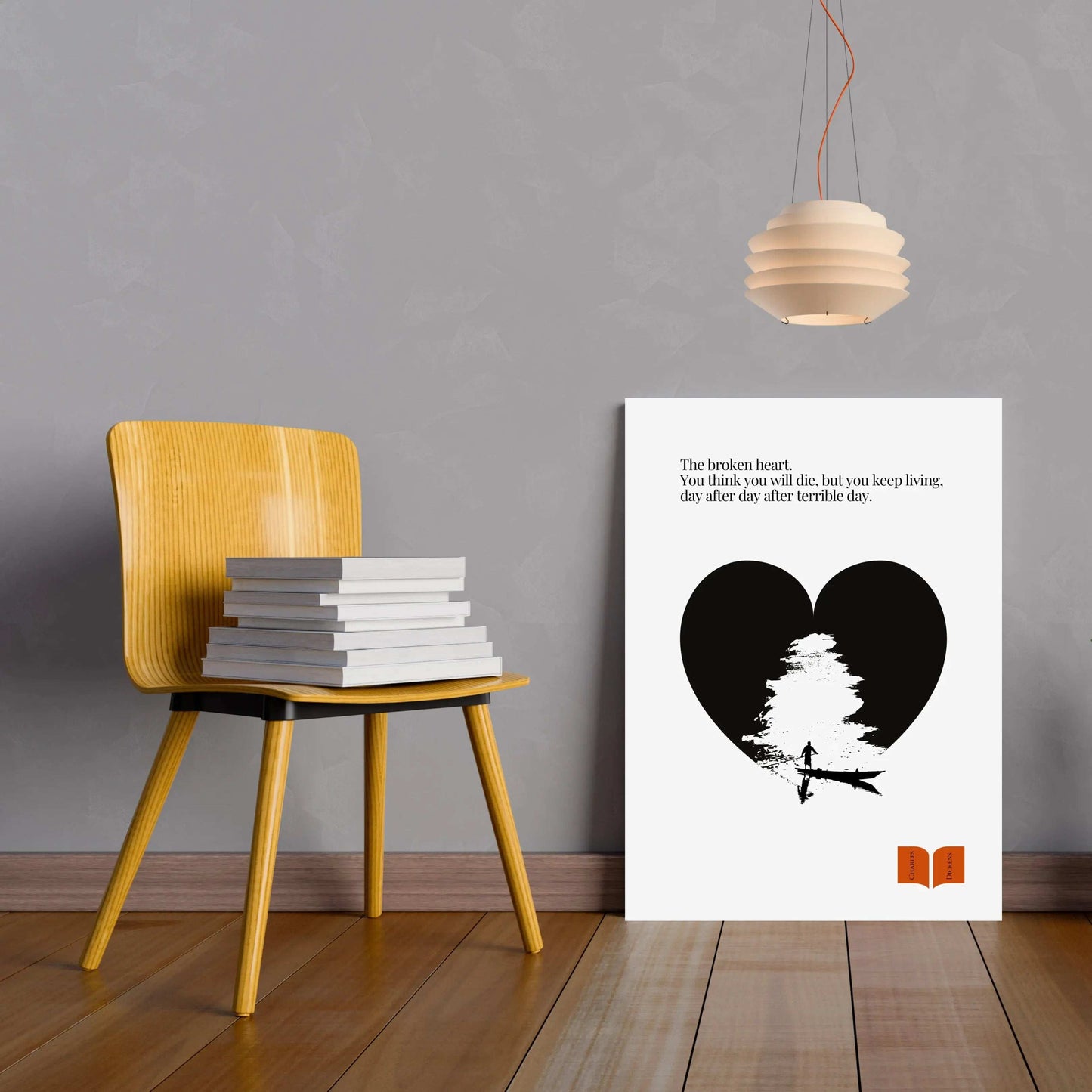 Charles Dickens Quote Print| Minimalist Poster  Print Material INK & FRAME STUDIO
