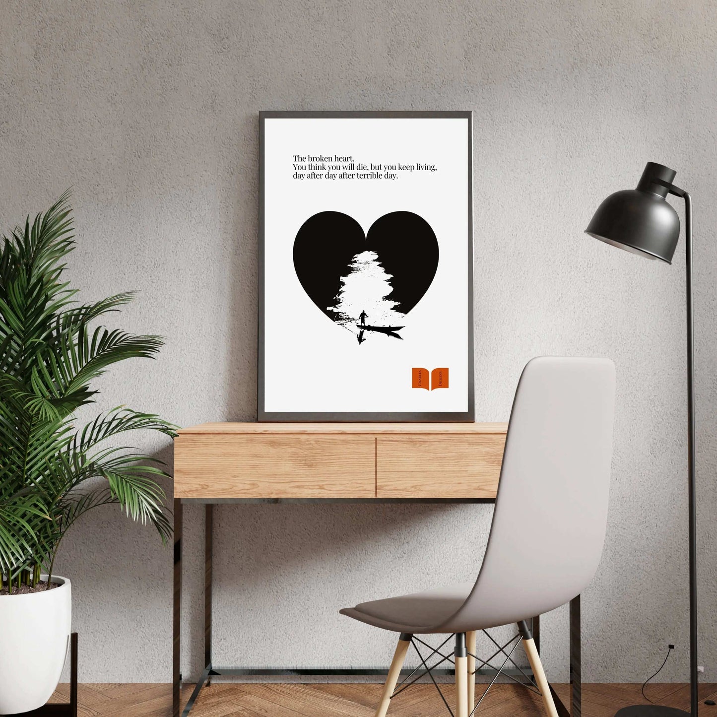 Charles Dickens Quote Print| Minimalist Poster  Print Material INK & FRAME STUDIO