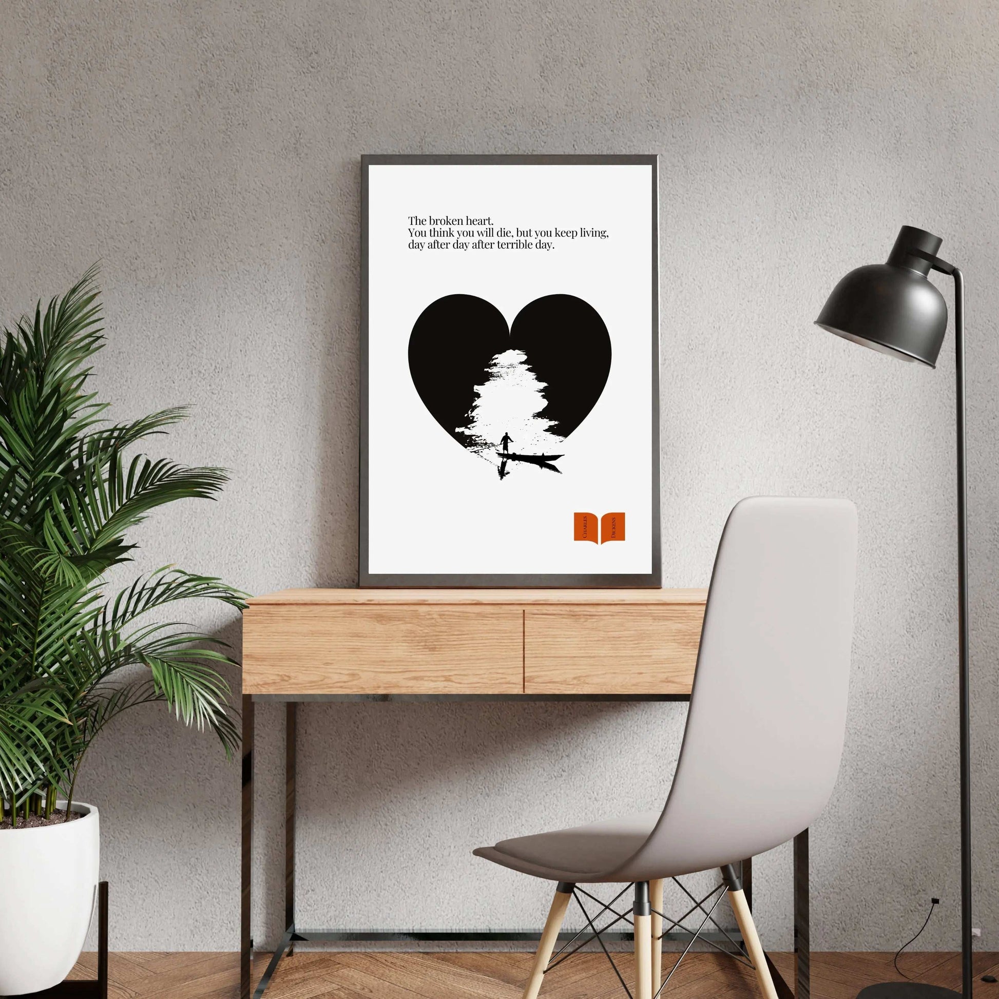 Charles Dickens Quote Print| Minimalist Poster  Print Material INK & FRAME STUDIO