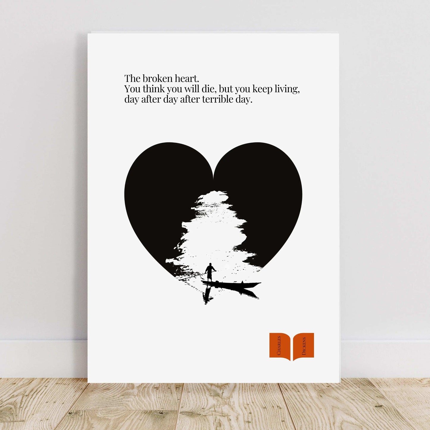 Charles Dickens Quote Print| Minimalist Poster  Print Material INK & FRAME STUDIO