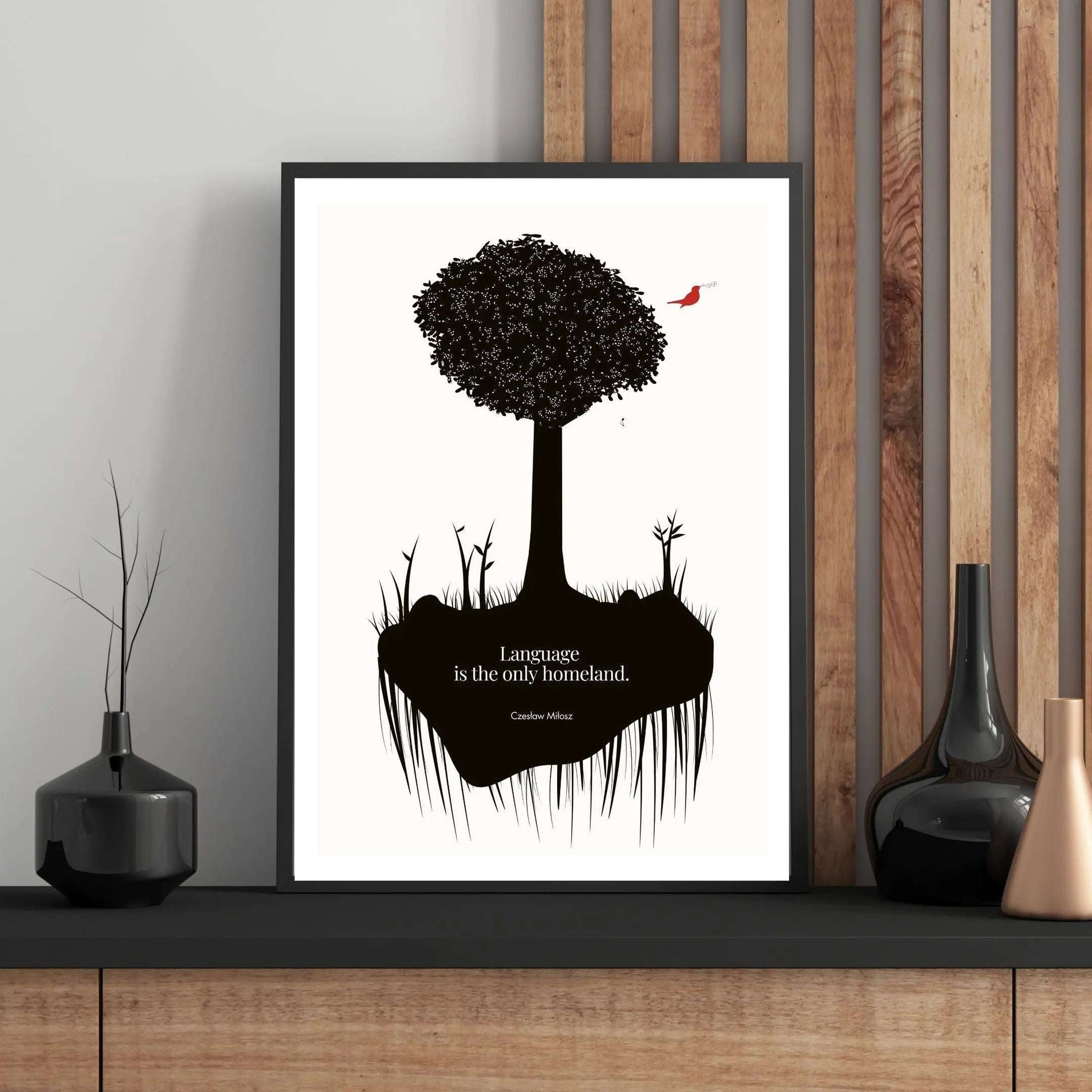 Czesław Miłosz quote | Modern Wall Art - INK & FRAME STUDIO