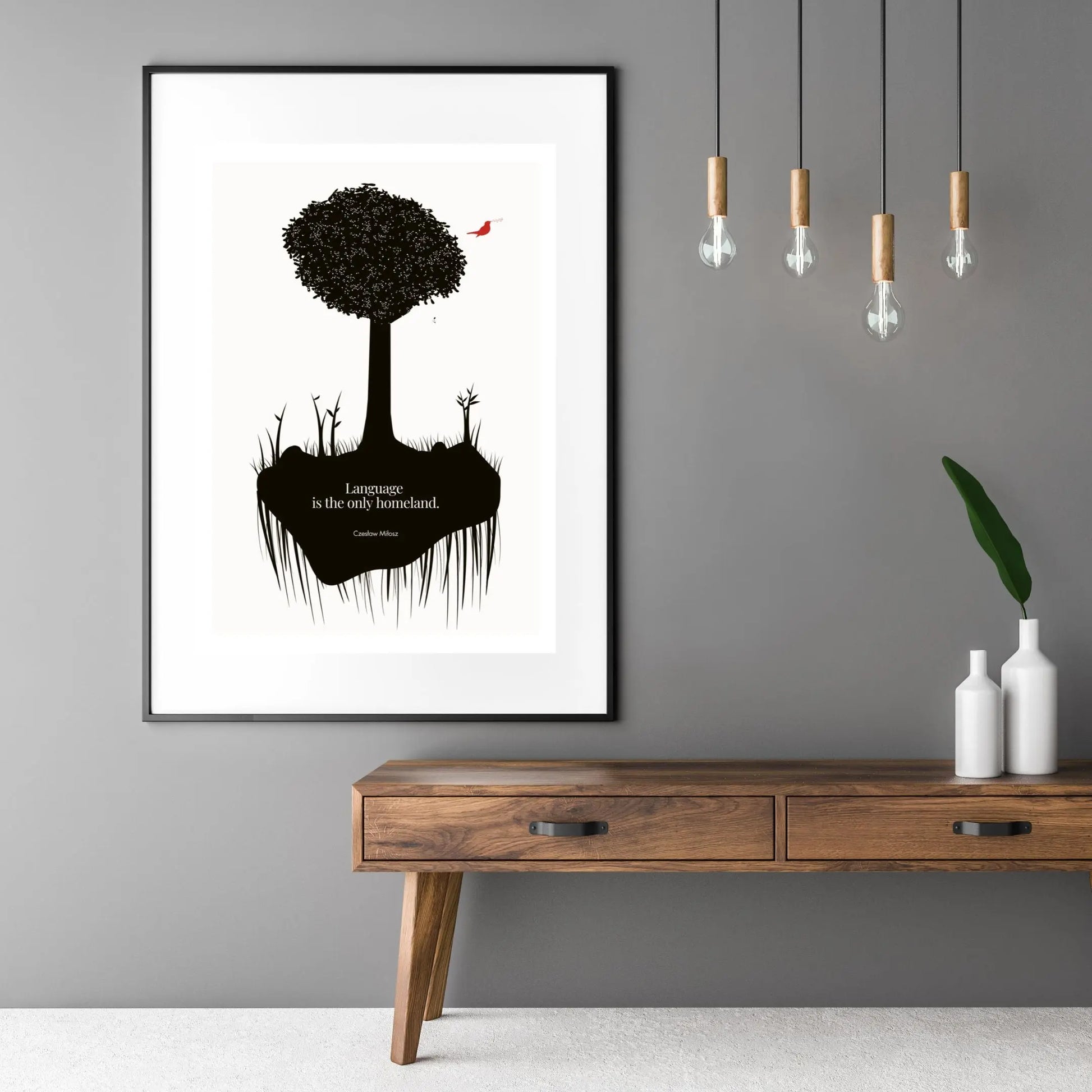 Czesław Miłosz quote | Modern Wall Art - INK & FRAME STUDIO