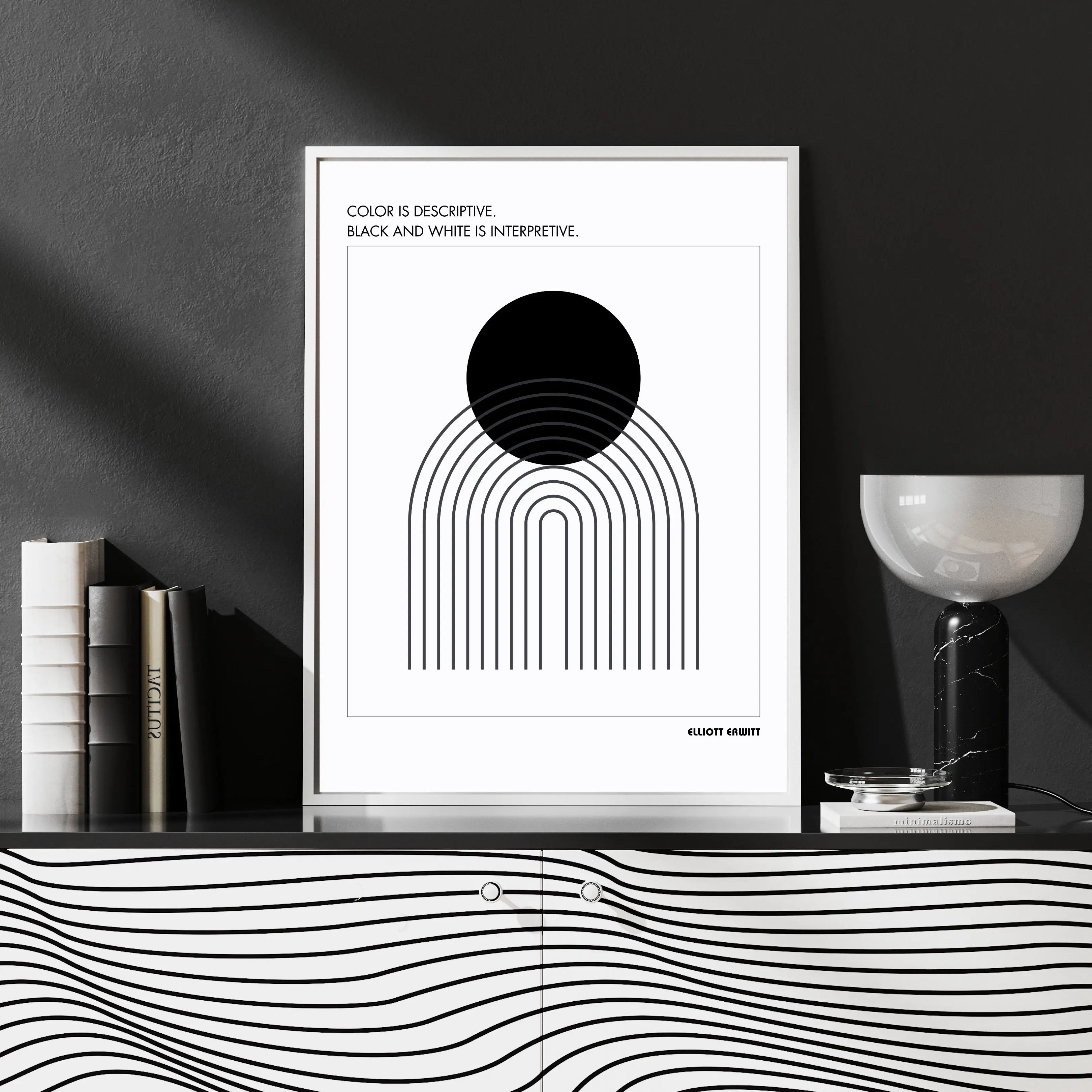 Elliott Erwitt  Quote Poster  Print Material INK & FRAME STUDIO