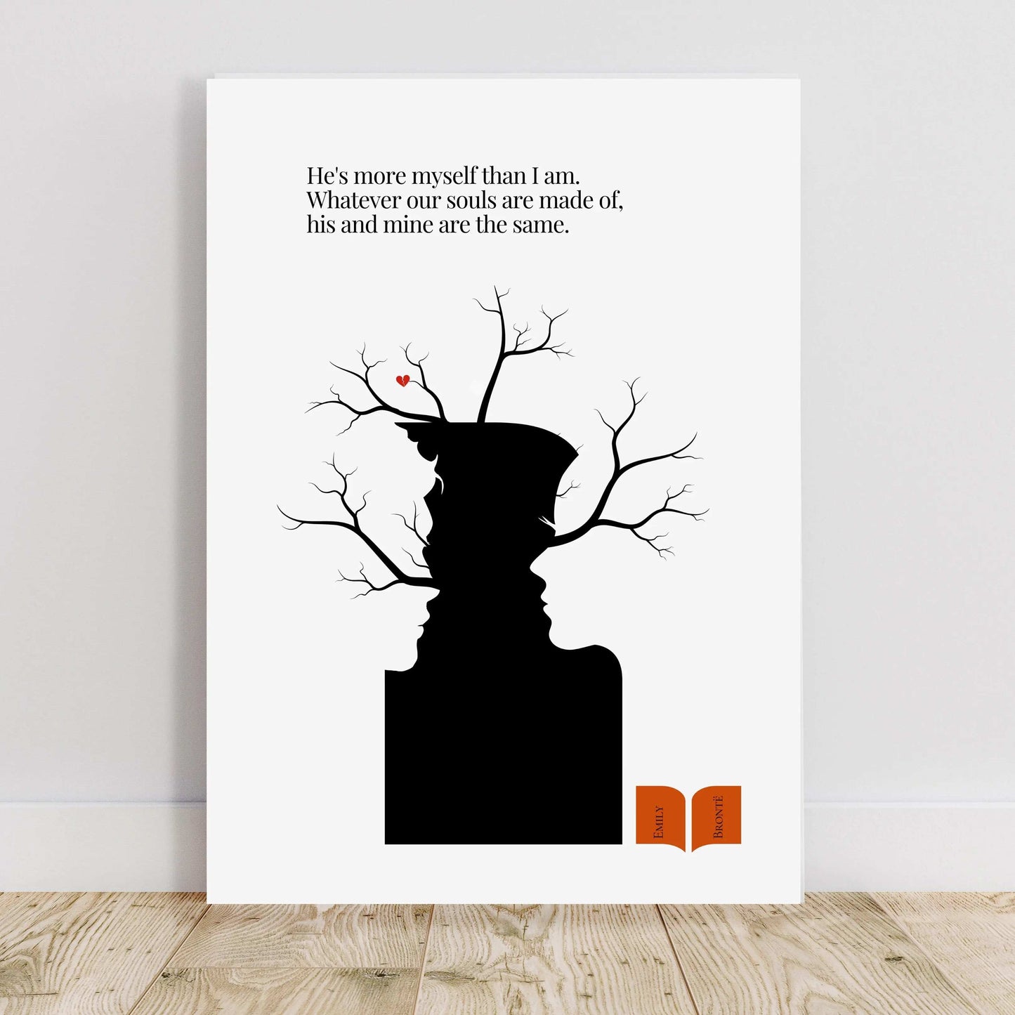 Emily Brontë Famous Quote Wall Art Print  Print Material INK & FRAME STUDIO