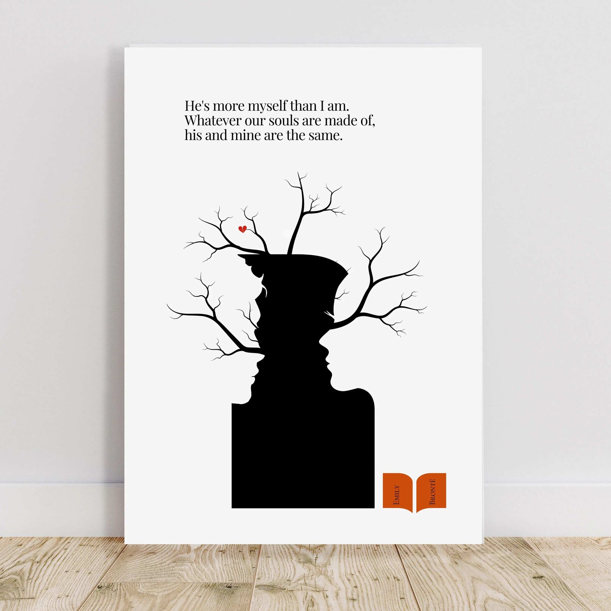 Emily Brontë Famous Quote Wall Art Print  Print Material INK & FRAME STUDIO