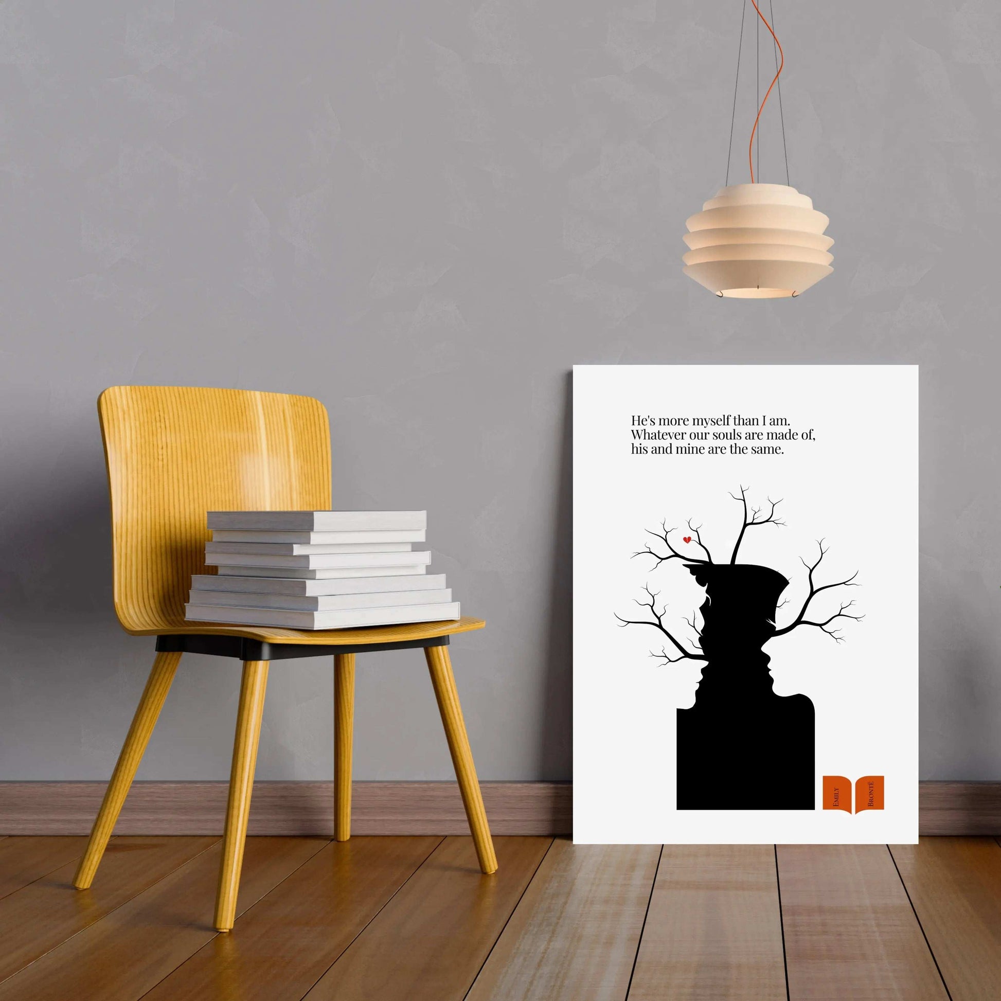 Emily Brontë Famous Quote Wall Art Print  Print Material INK & FRAME STUDIO