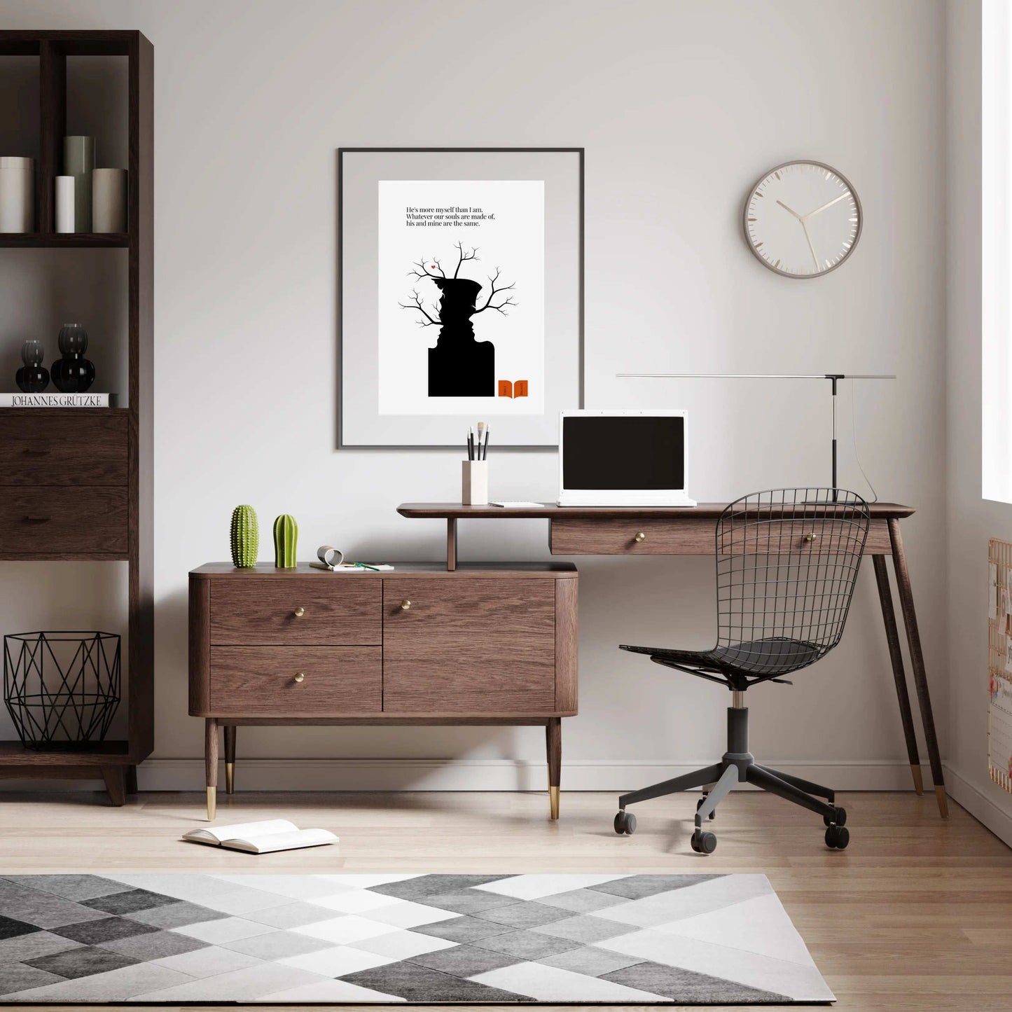 Emily Brontë Famous Quote Wall Art Print  Print Material INK & FRAME STUDIO