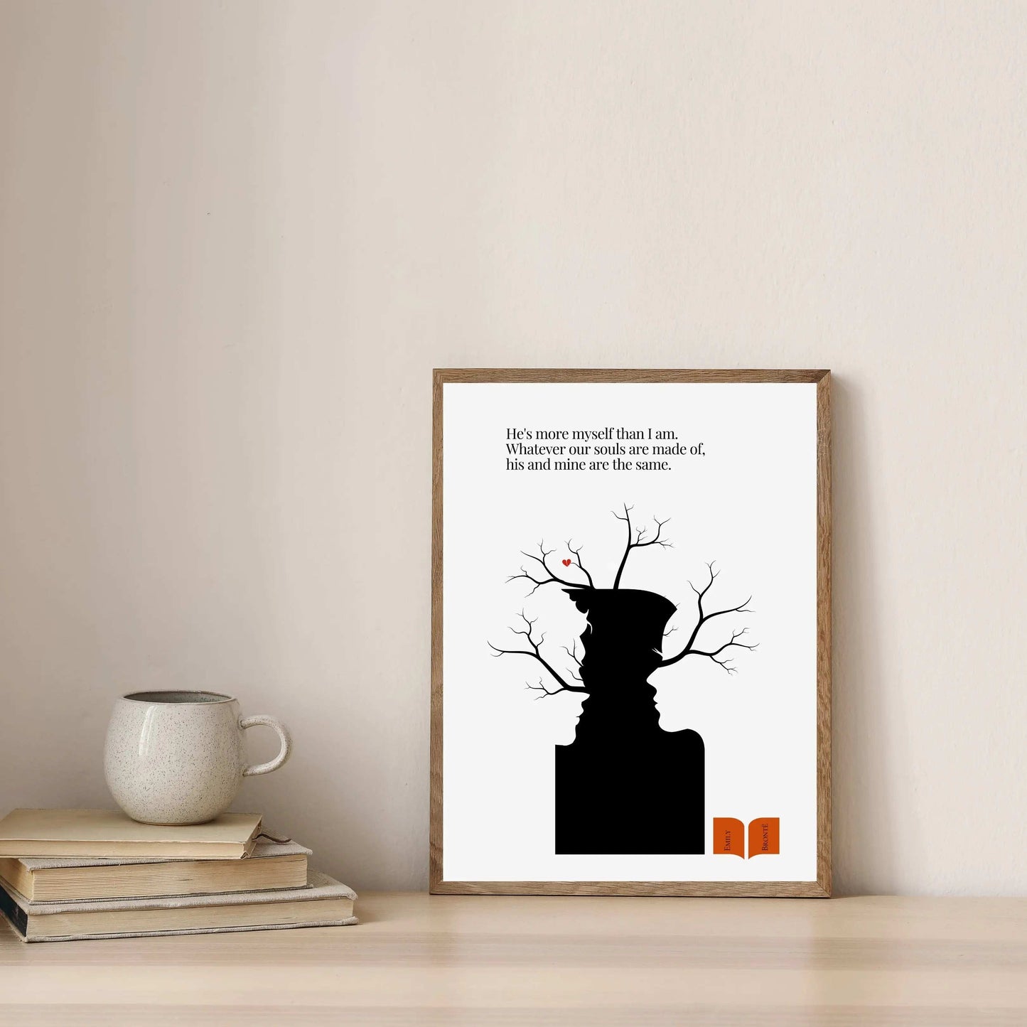 Emily Brontë Famous Quote Wall Art Print  Print Material INK & FRAME STUDIO