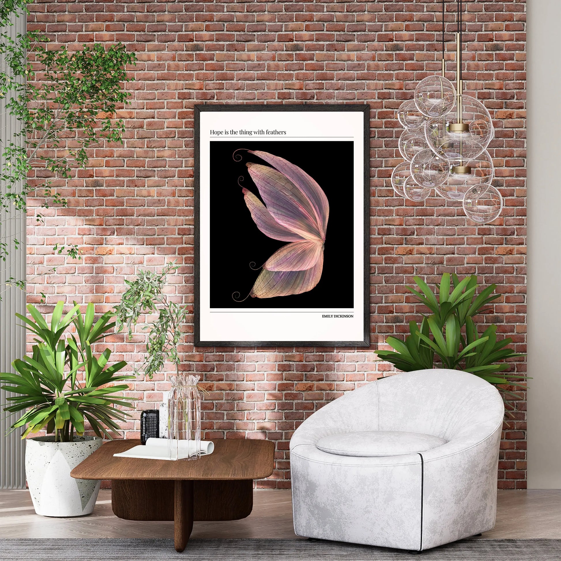 Emily Dickinson Quote Poster  Print Material INK & FRAME STUDIO