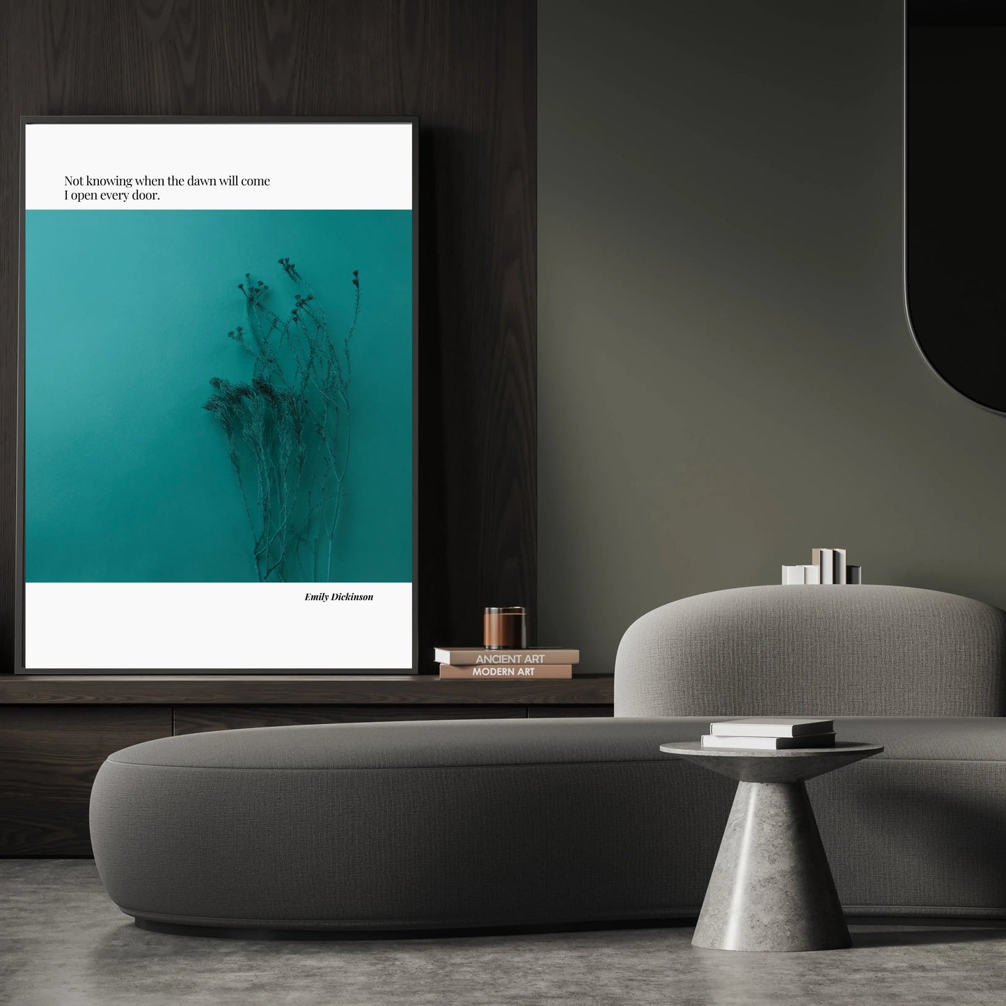 Emily Dickinson Quote Poster  Print Material INK & FRAME STUDIO