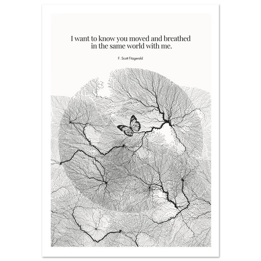 F. Scott Fitzgerald Quote Poster Art Print - INK & FRAME STUDIO