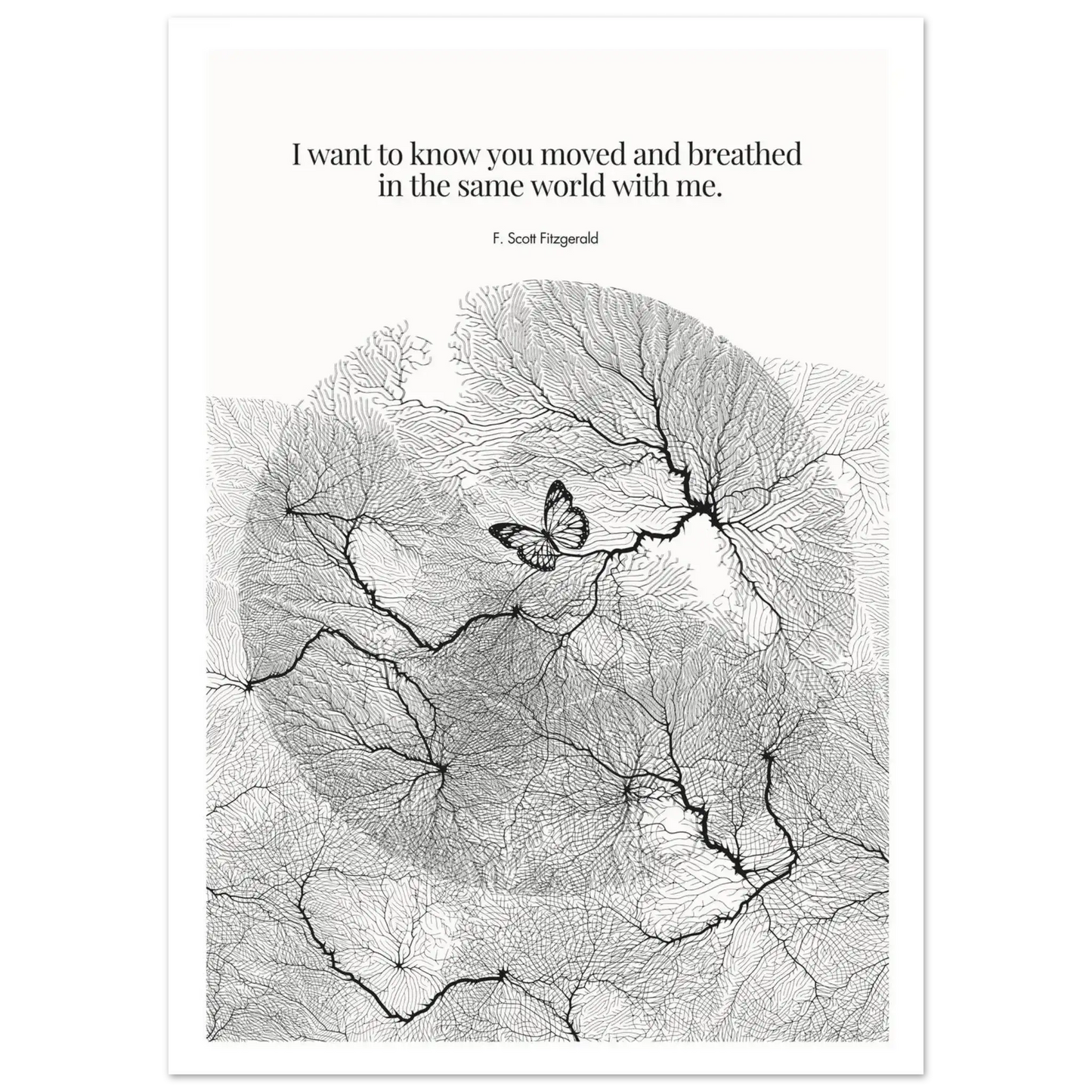 F. Scott Fitzgerald Quote Poster Art Print - INK & FRAME STUDIO
