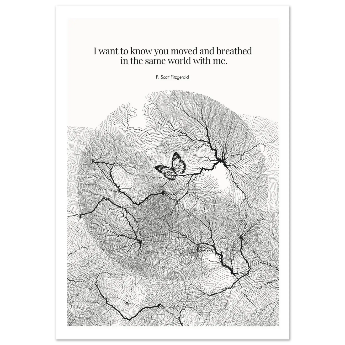 F. Scott Fitzgerald Quote Poster Art Print - INK & FRAME STUDIO