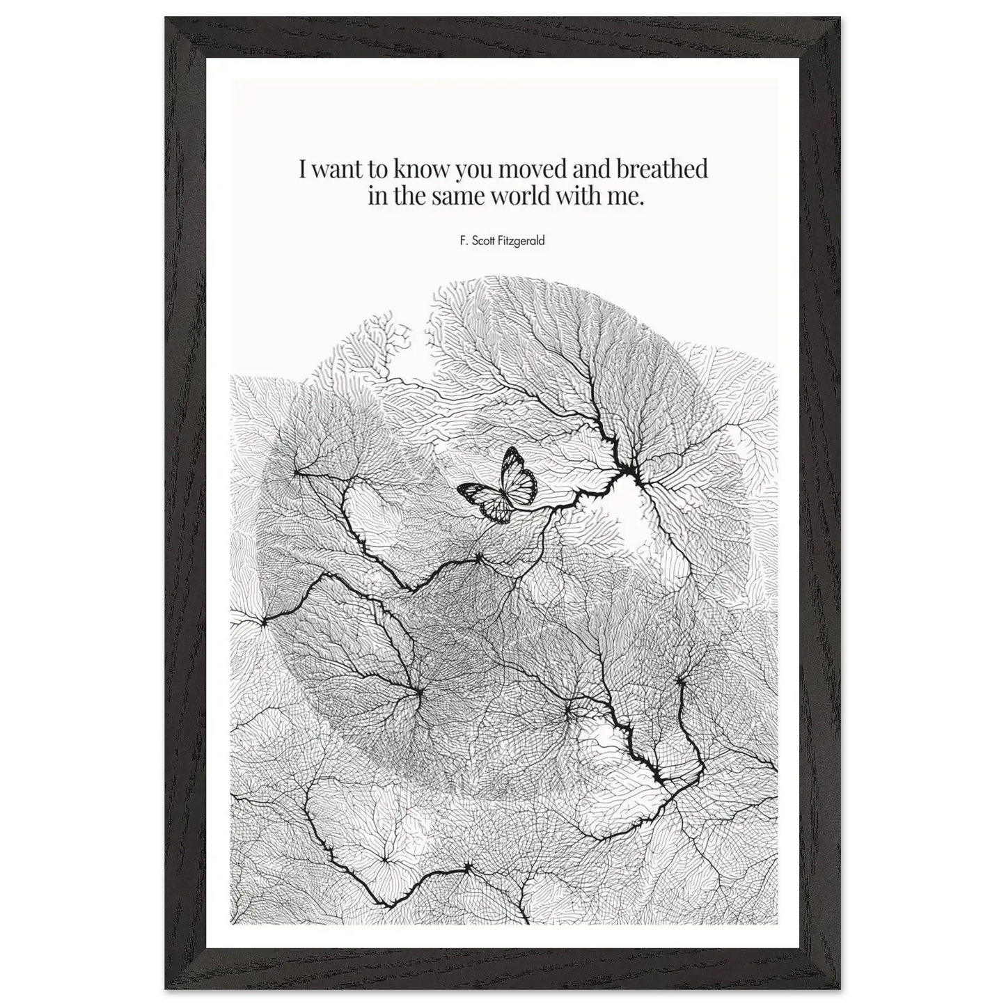 F. Scott Fitzgerald Quote Poster Art Print - INK & FRAME STUDIO