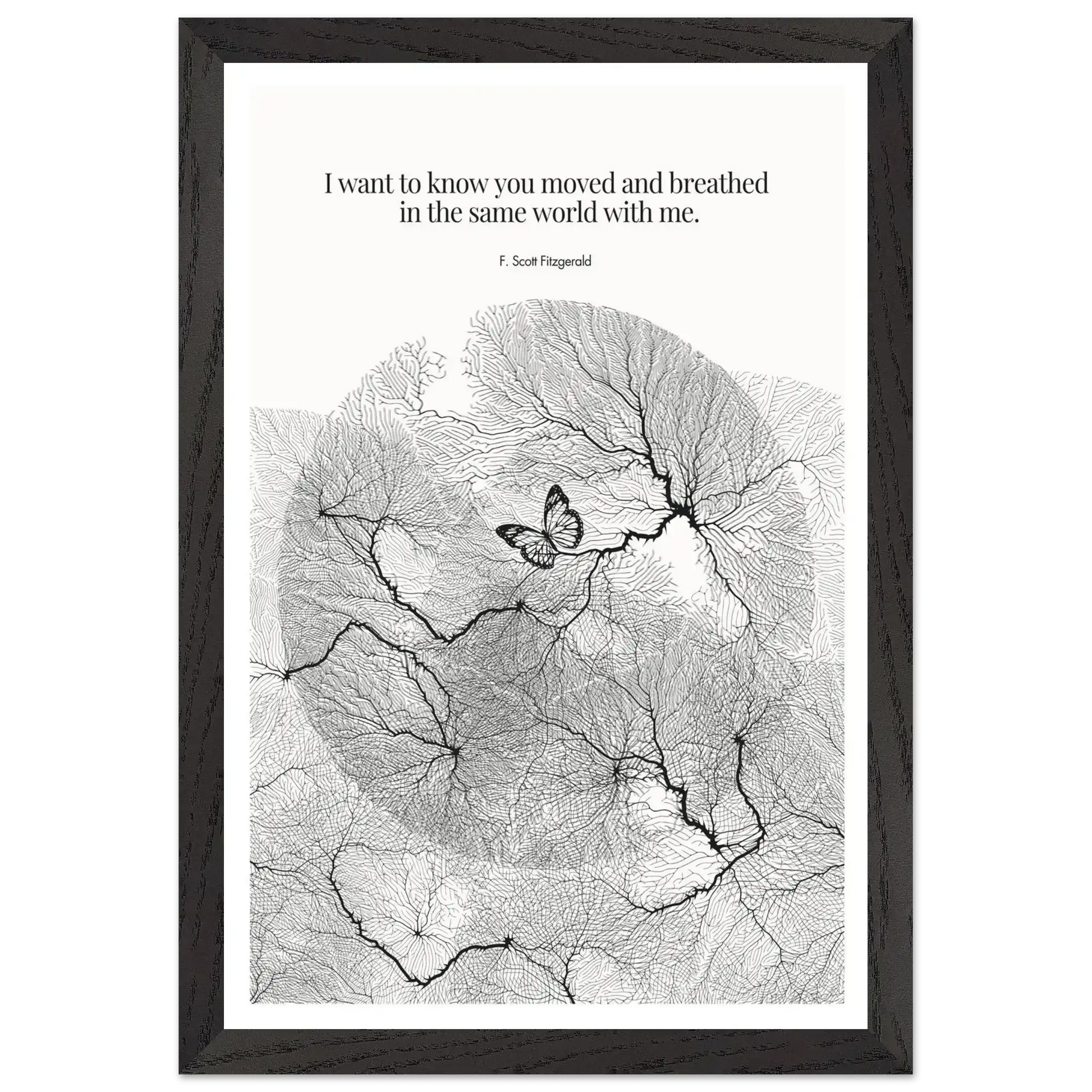 F. Scott Fitzgerald Quote Poster Art Print - INK & FRAME STUDIO