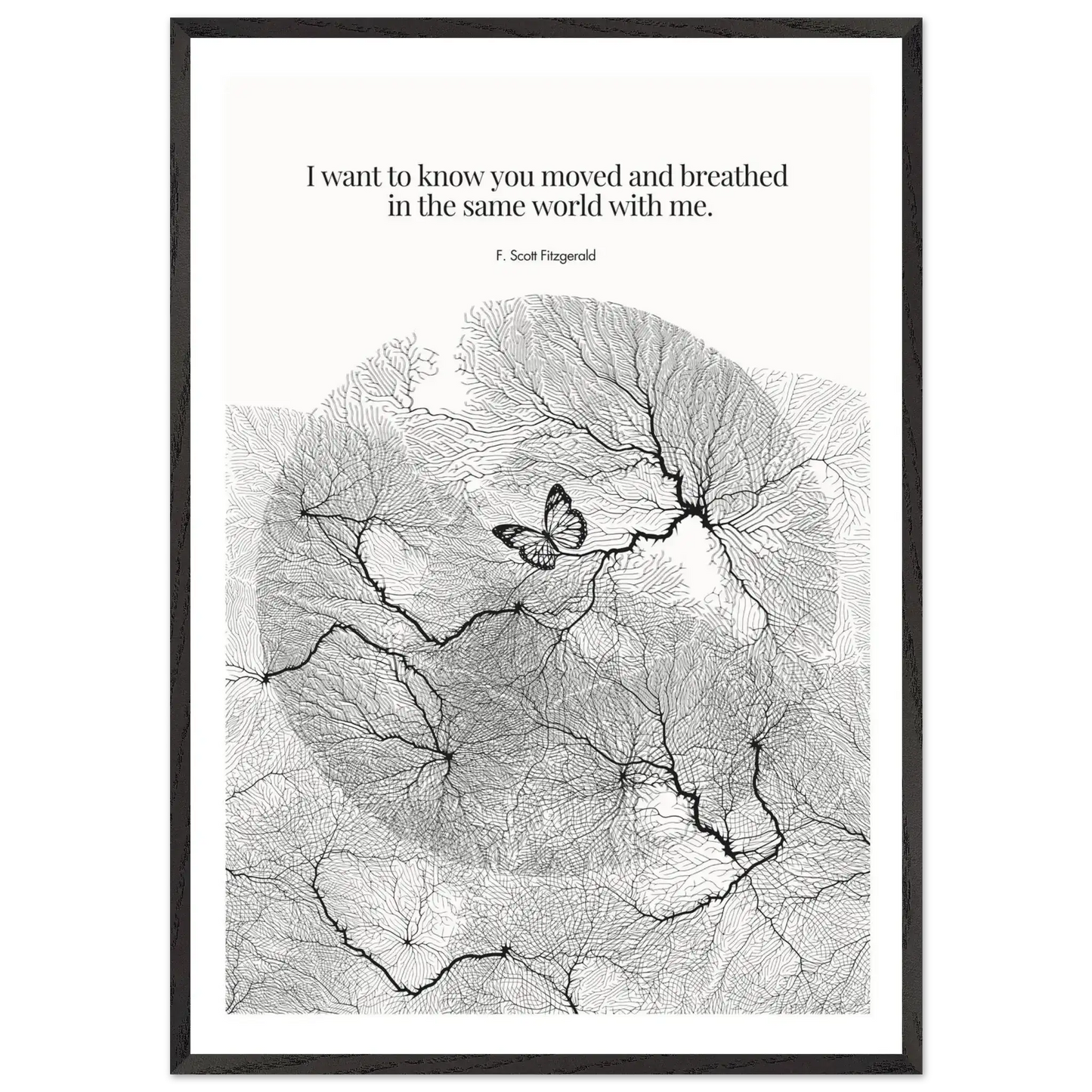 F. Scott Fitzgerald Quote Poster Art Print - INK & FRAME STUDIO