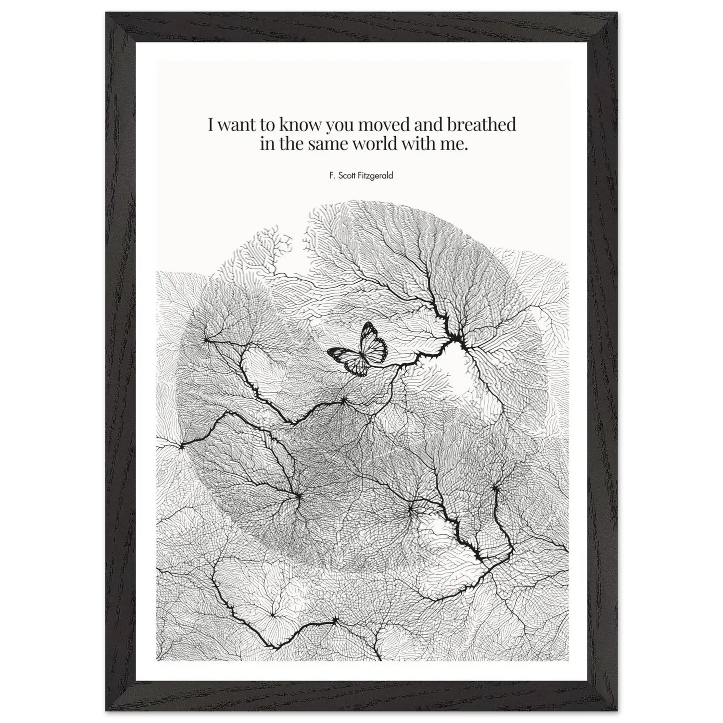 F. Scott Fitzgerald Quote Poster Art Print - INK & FRAME STUDIO