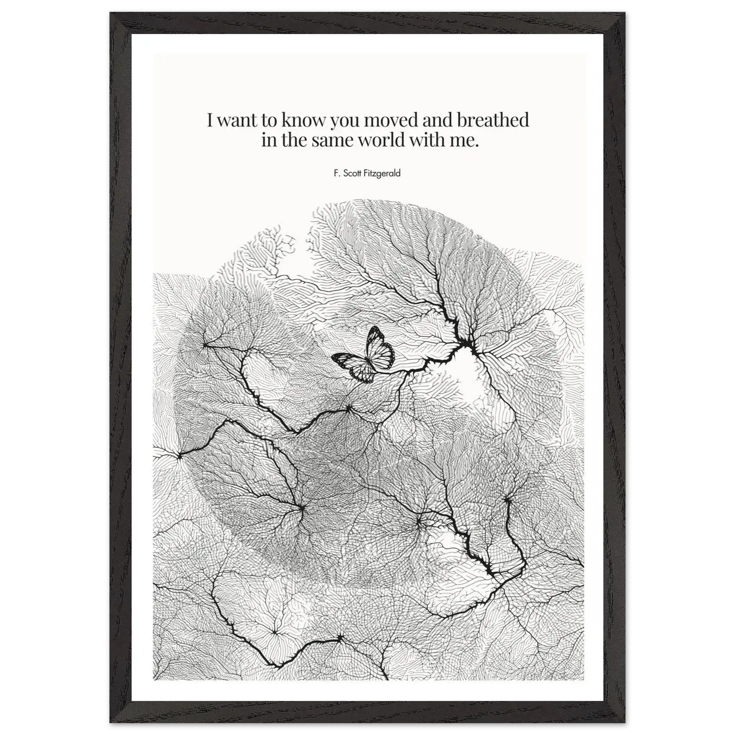 F. Scott Fitzgerald Quote Poster Art Print - INK & FRAME STUDIO