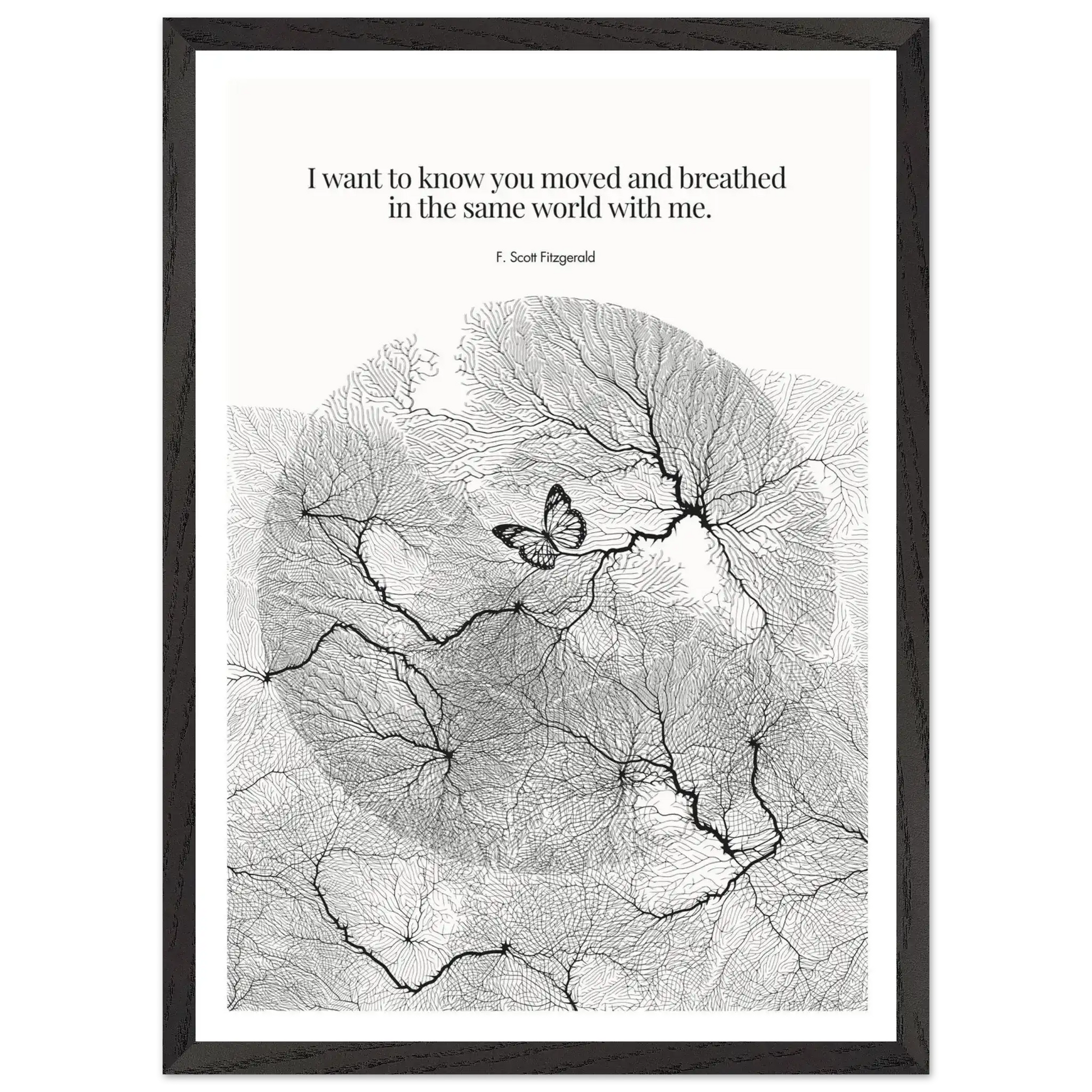 F. Scott Fitzgerald Quote Poster Art Print - INK & FRAME STUDIO