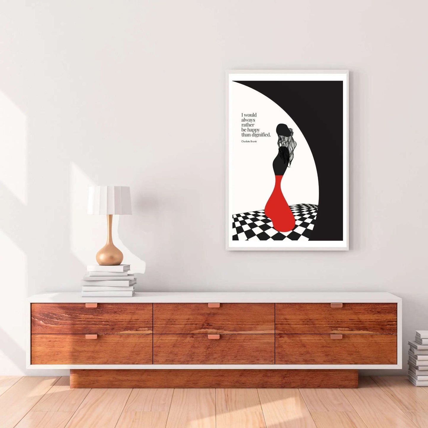 Charlotte Brontë Quote Minimalist Art Print - INK & FRAME STUDIO