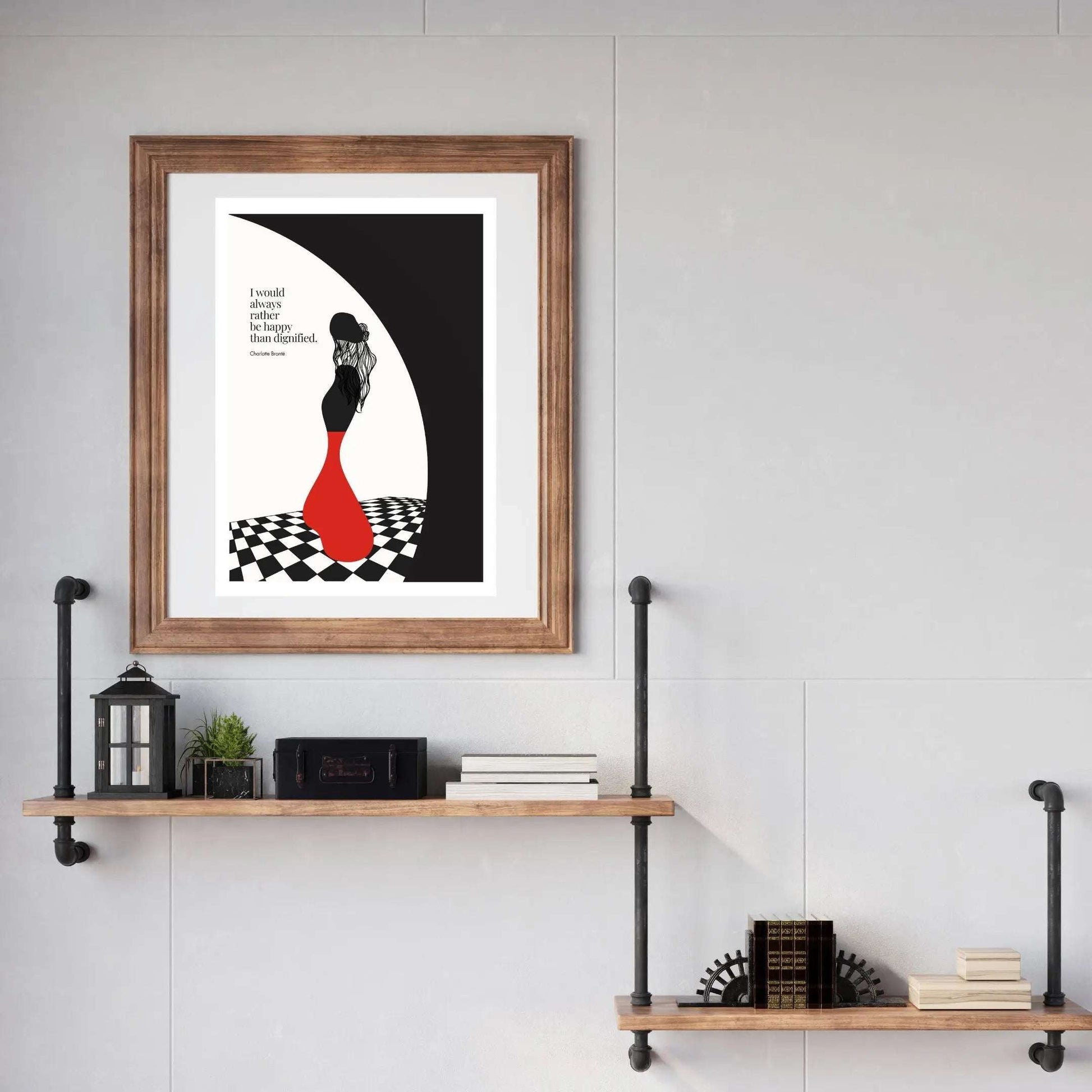 Charlotte Brontë Quote Minimalist Art Print - INK & FRAME STUDIO