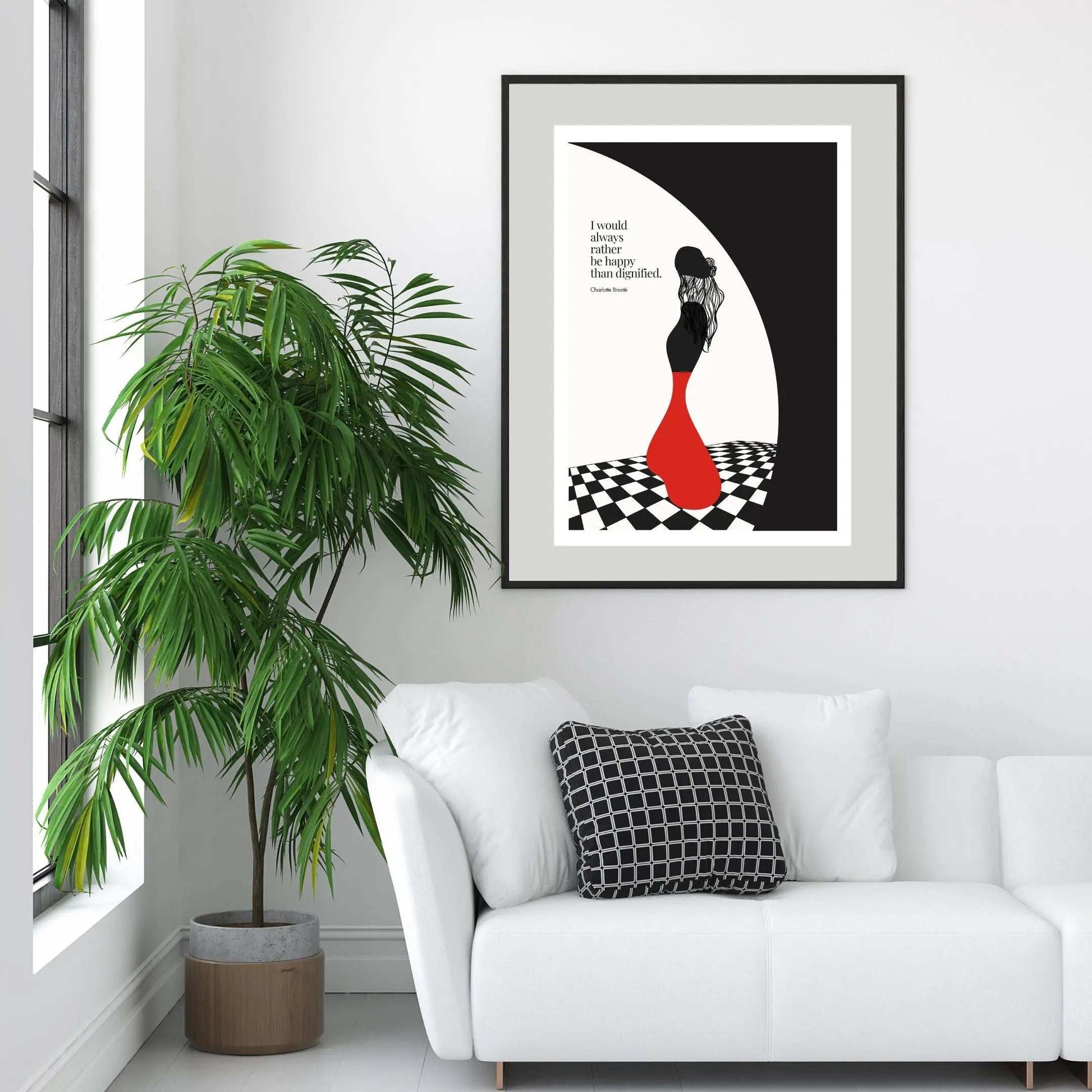 Charlotte Brontë Quote Minimalist Art Print - INK & FRAME STUDIO
