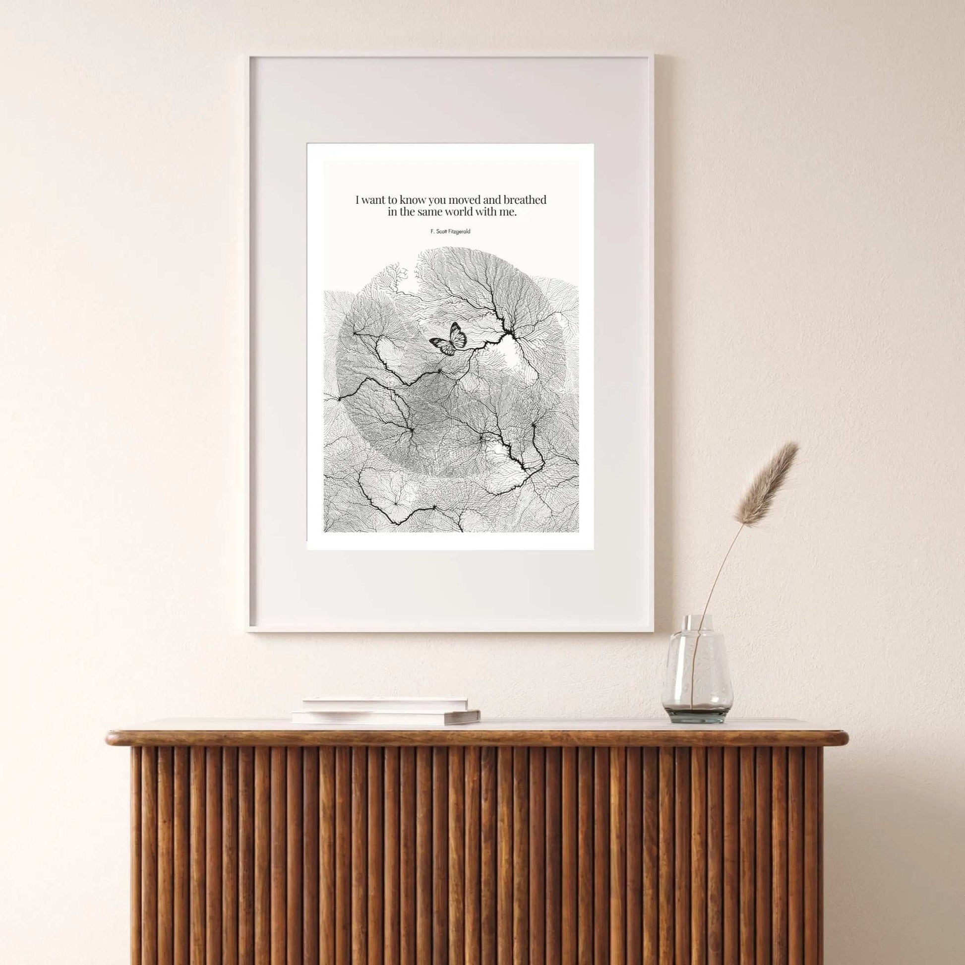 F. Scott Fitzgerald Quote Poster Art Print - INK & FRAME STUDIO