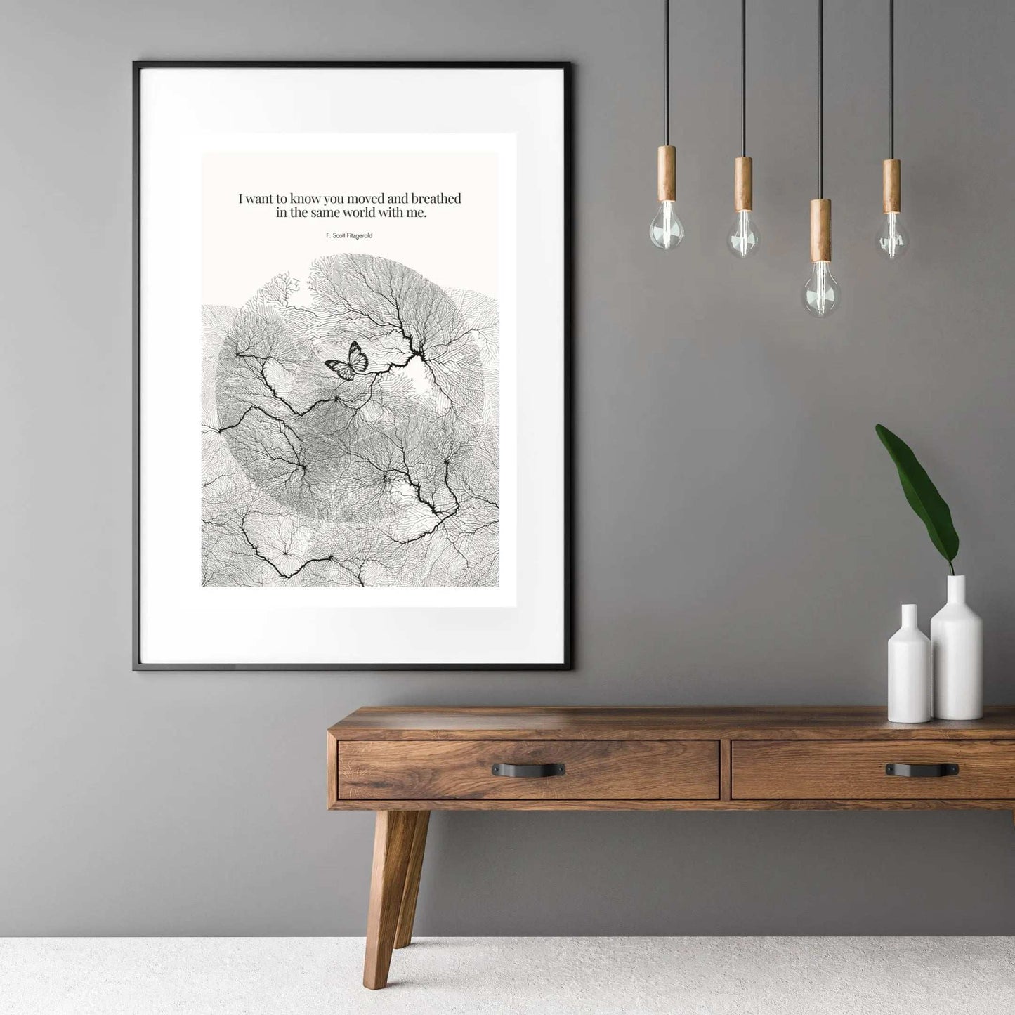 F. Scott Fitzgerald Quote Poster Art Print - INK & FRAME STUDIO