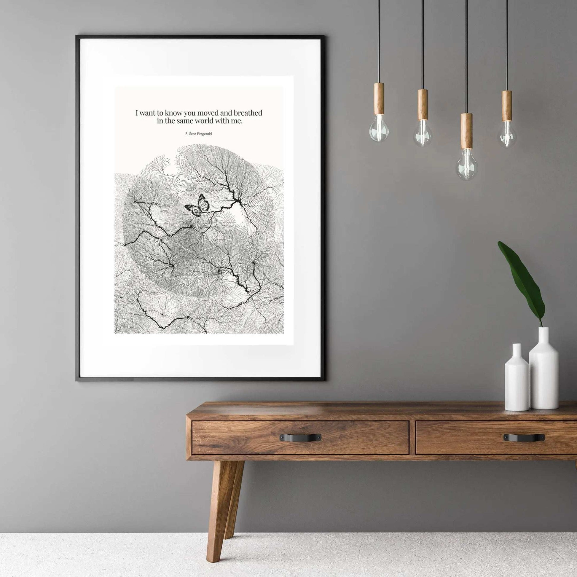 F. Scott Fitzgerald Quote Poster Art Print - INK & FRAME STUDIO