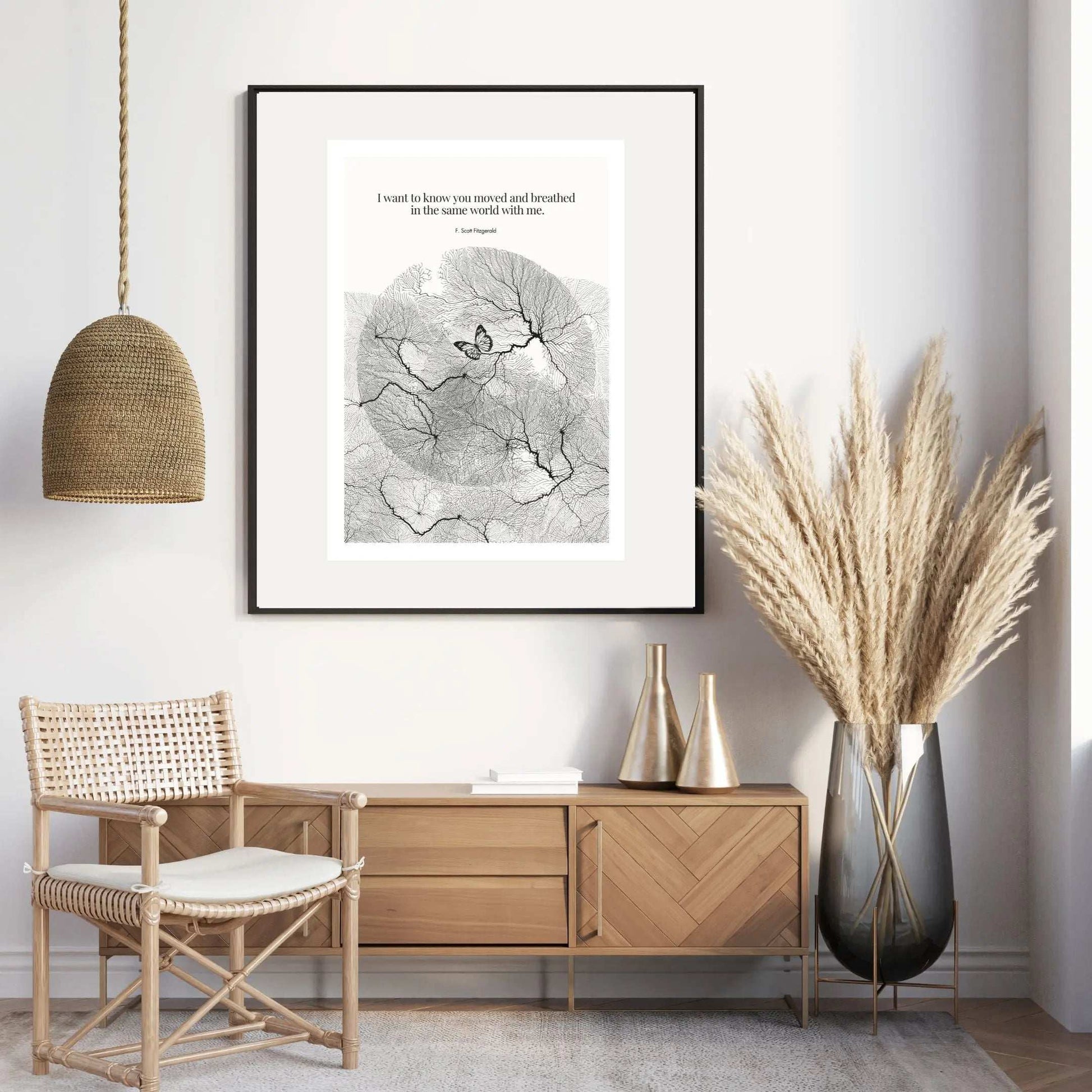 F. Scott Fitzgerald Quote Poster Art Print - INK & FRAME STUDIO