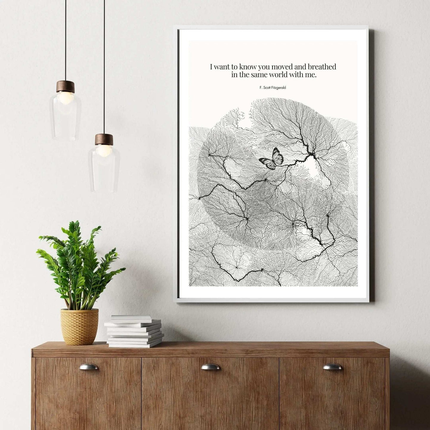 F. Scott Fitzgerald Quote Poster Art Print - INK & FRAME STUDIO