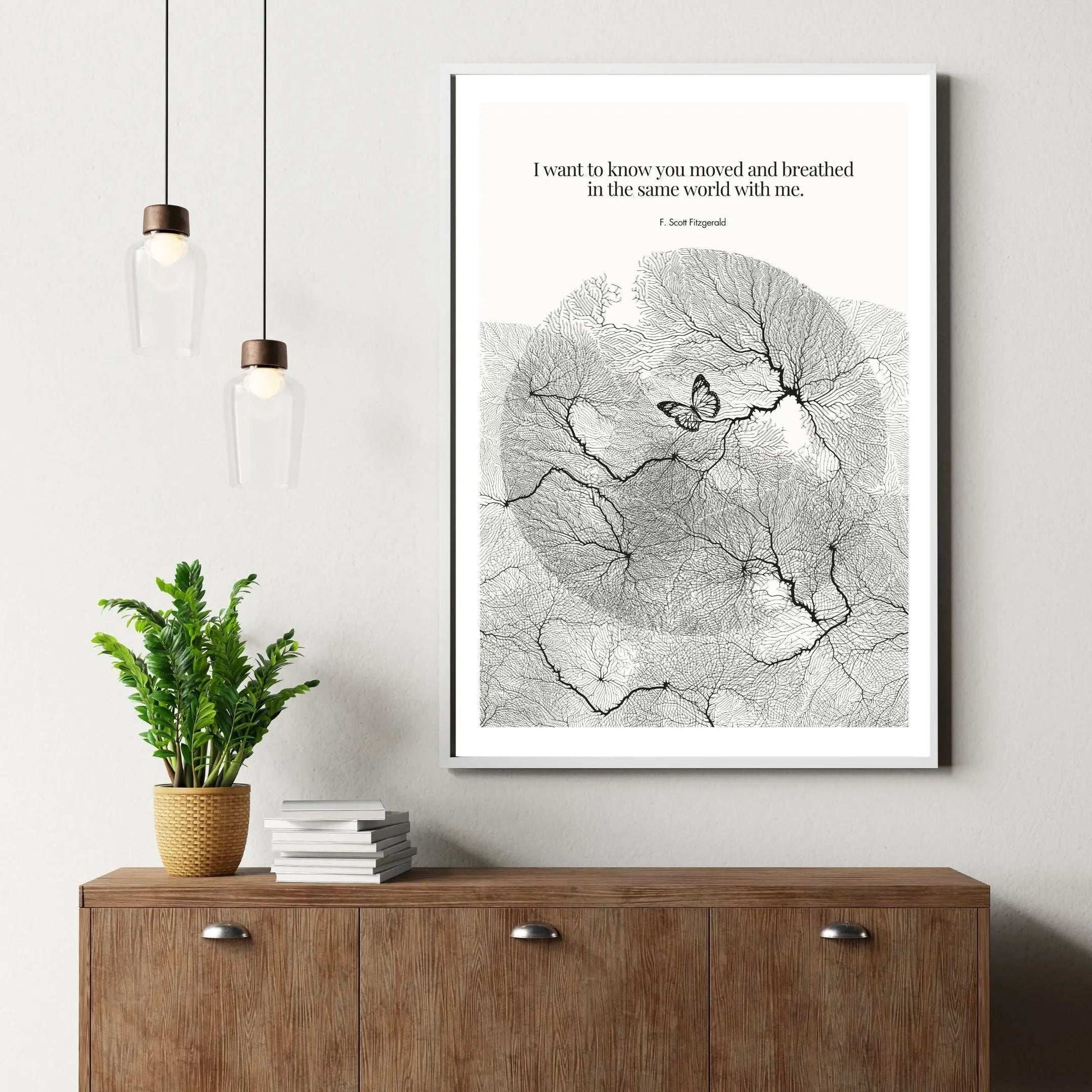 F. Scott Fitzgerald Quote Poster Art Print - INK & FRAME STUDIO