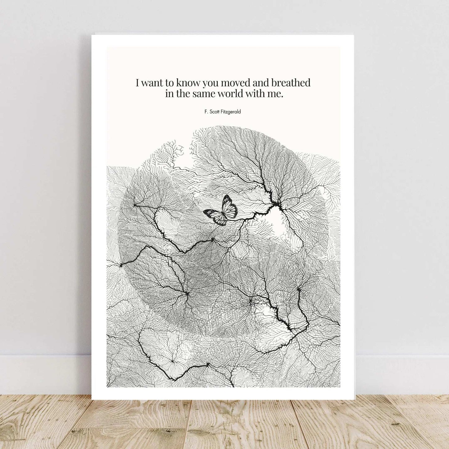 F. Scott Fitzgerald Quote Poster Art Print - INK & FRAME STUDIO