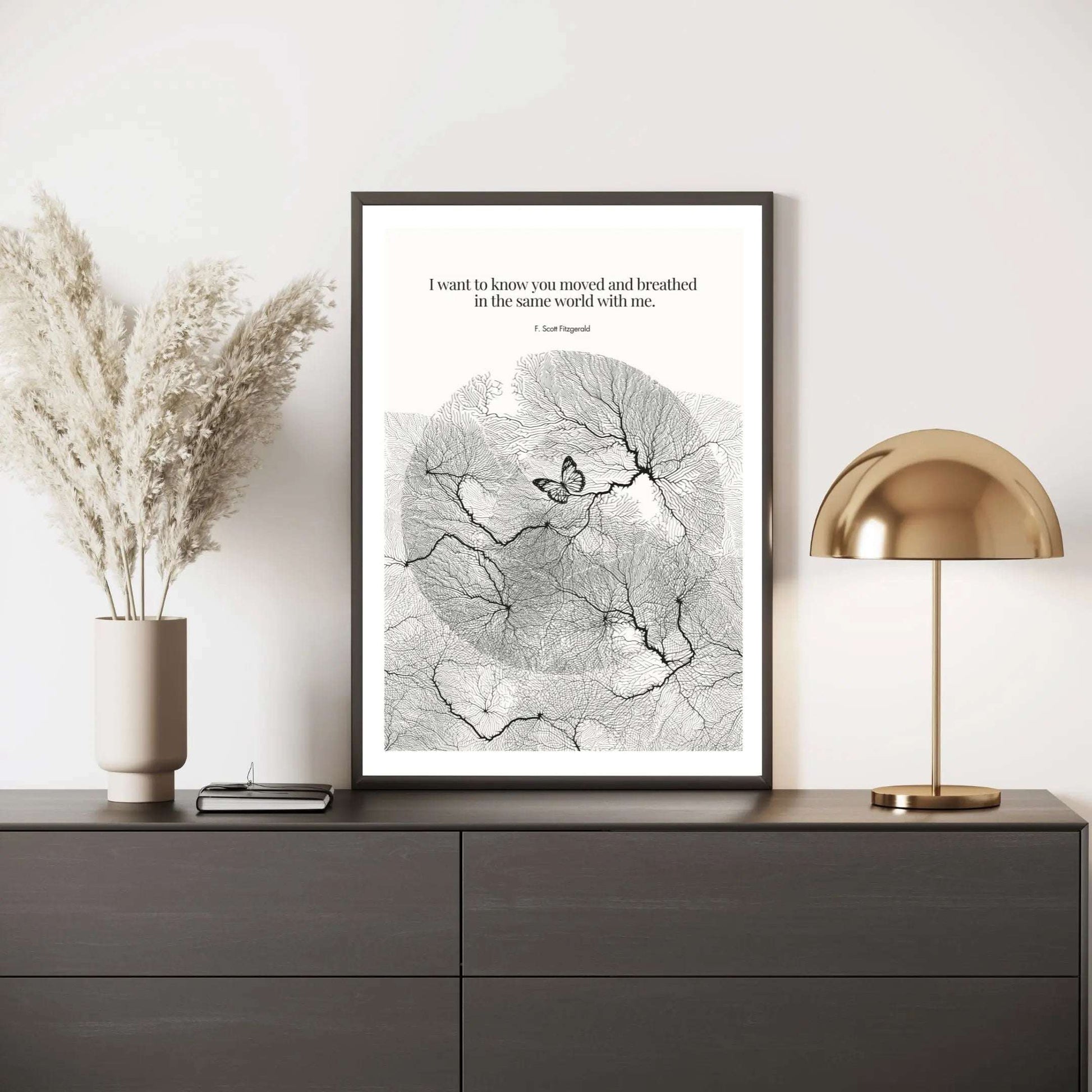 F. Scott Fitzgerald Quote Poster Art Print - INK & FRAME STUDIO