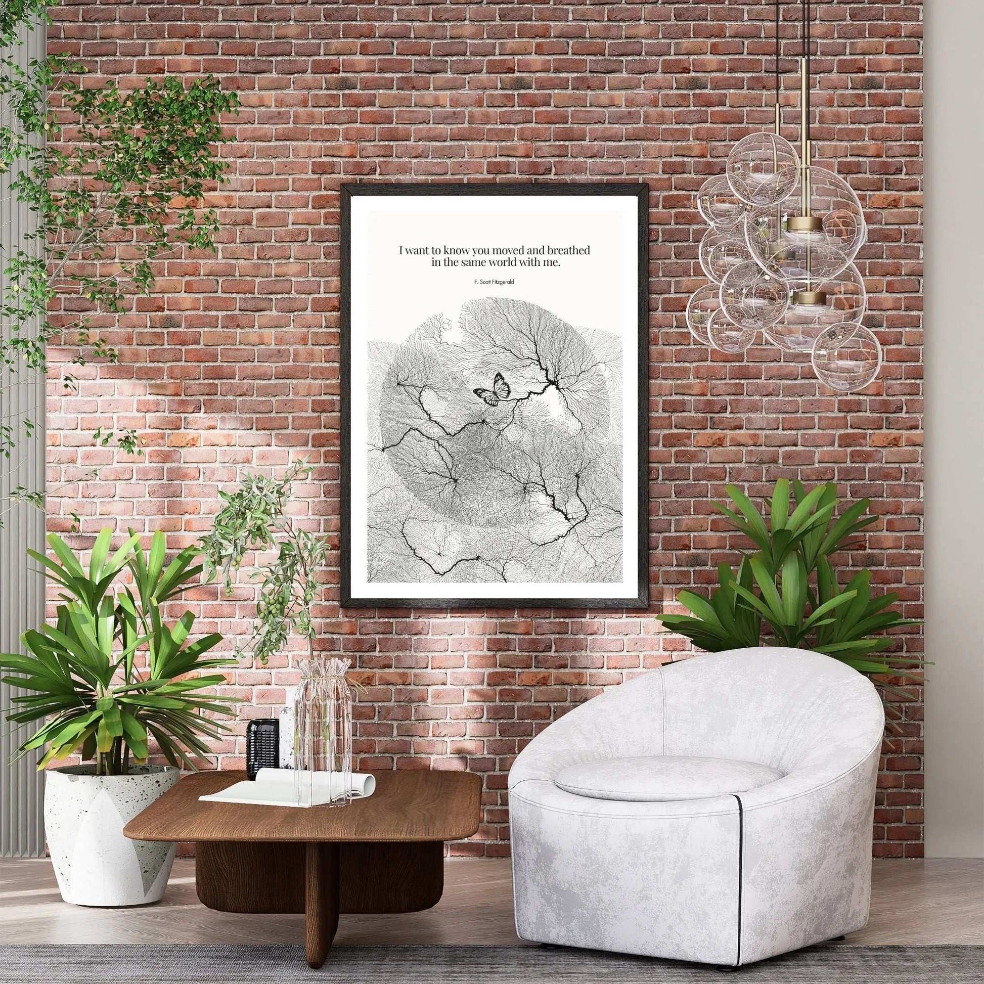 F. Scott Fitzgerald Quote Poster Art Print - INK & FRAME STUDIO