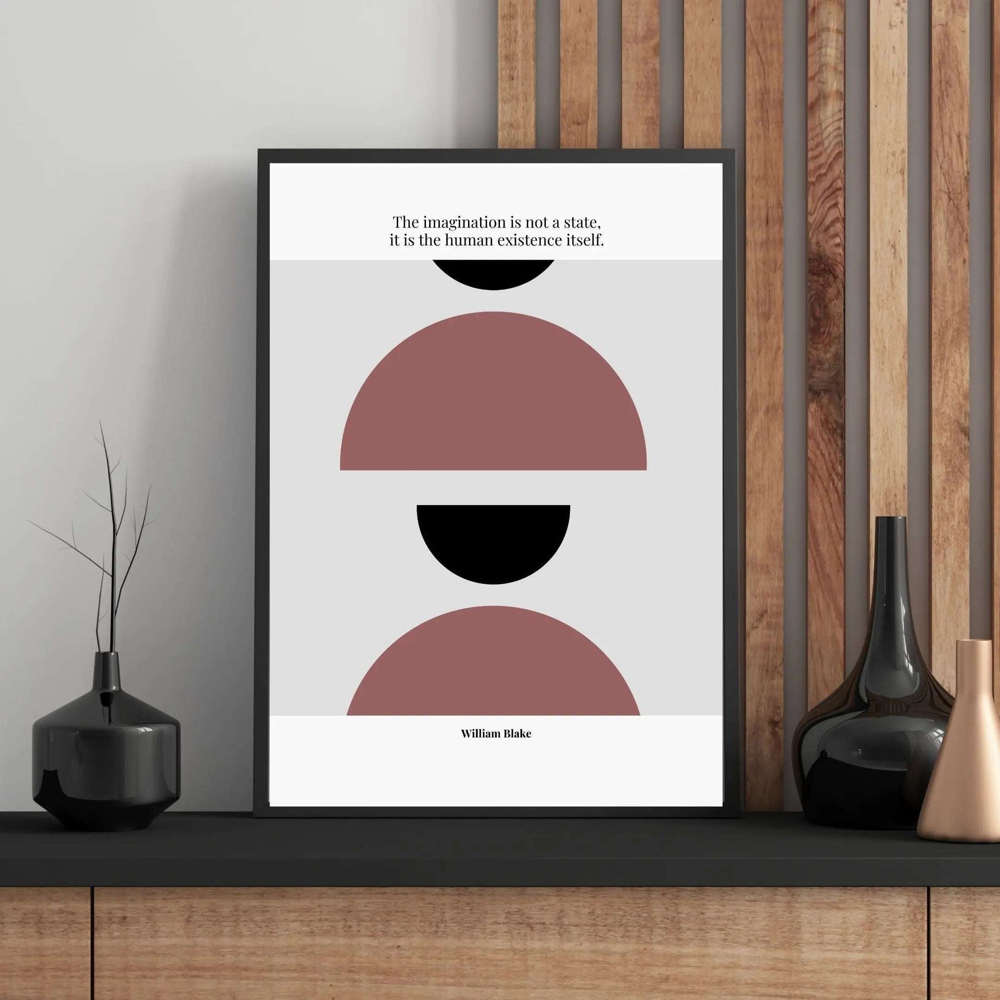 William Blake Quote Poster – “The Imagination Is Not a State” | Minimalist Literary Wall Art - INK & FRAME STUDIO