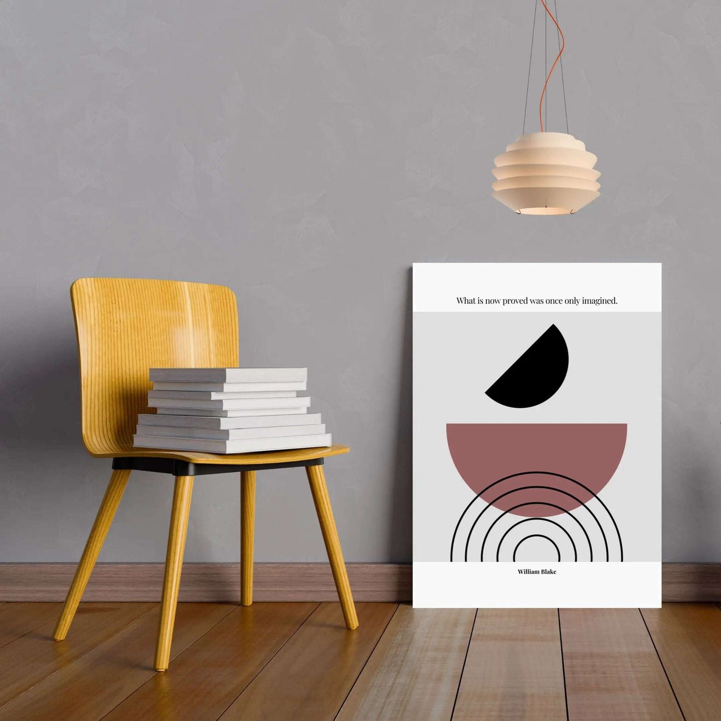 William Blake Quote Poster – “What Is Now Proved Was Once Only Imagined” | Minimalist Literary Wall Art - INK & FRAME STUDIO